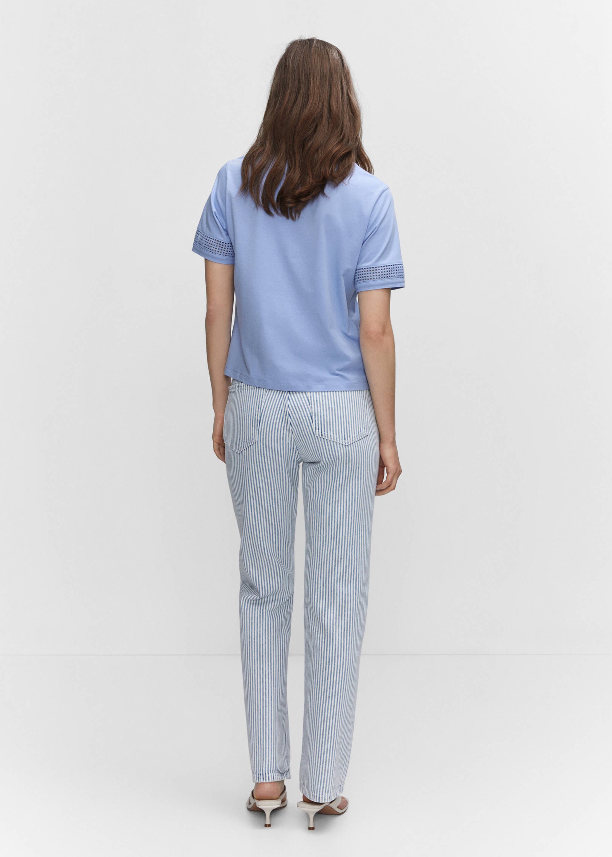 Sleeve detail t-shirt - Reverse of the article