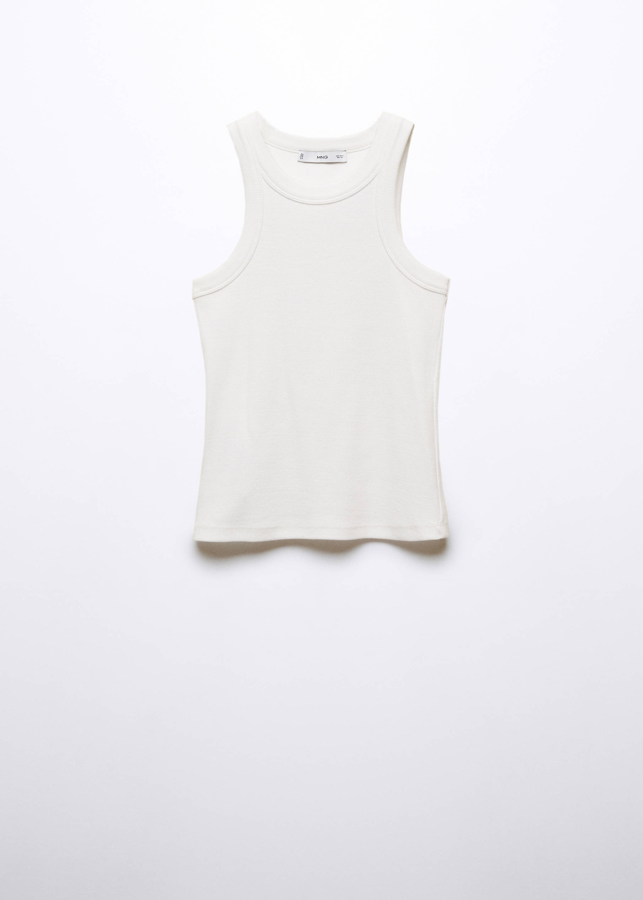 Top côtelé en coton - Article sans modèle