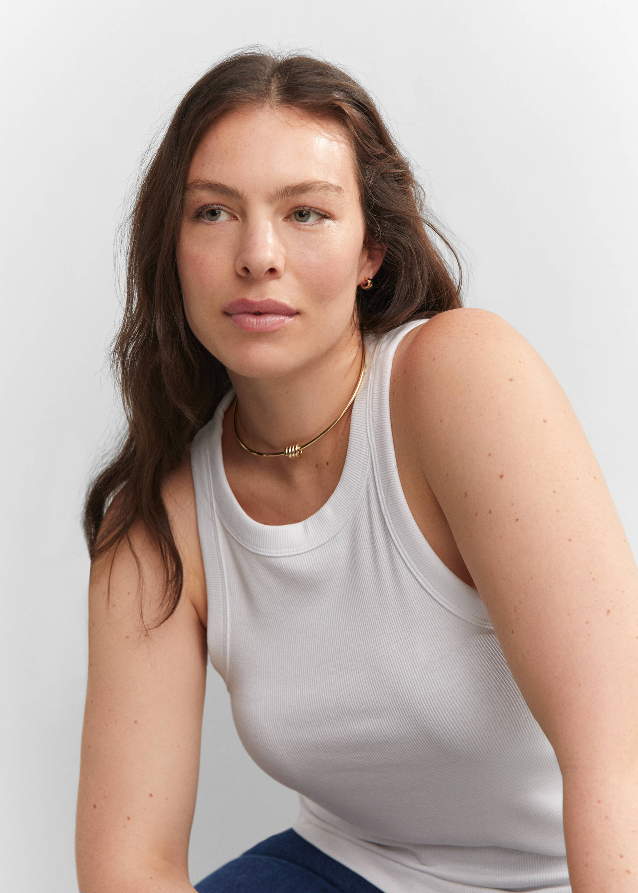 Top côtelé en coton - Détail de l'article 4