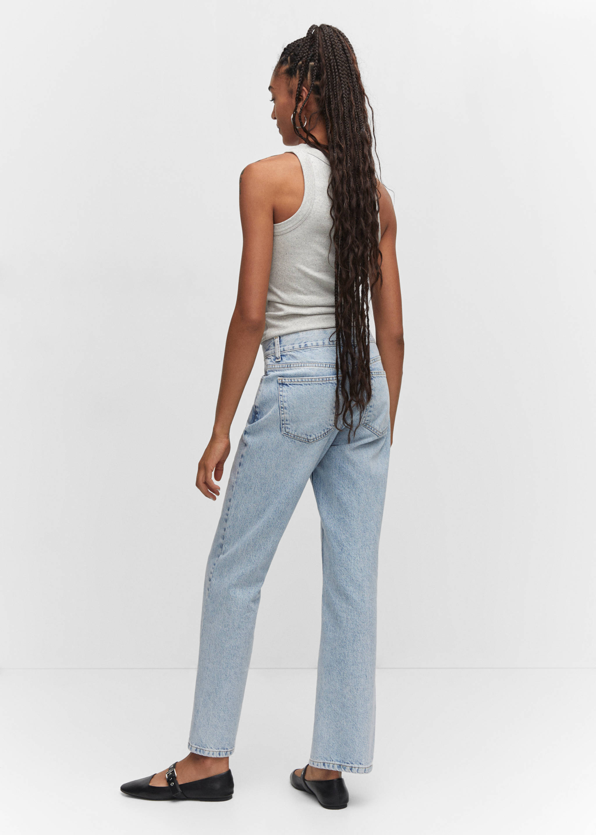 Top côtelé en coton - Verso de l’article