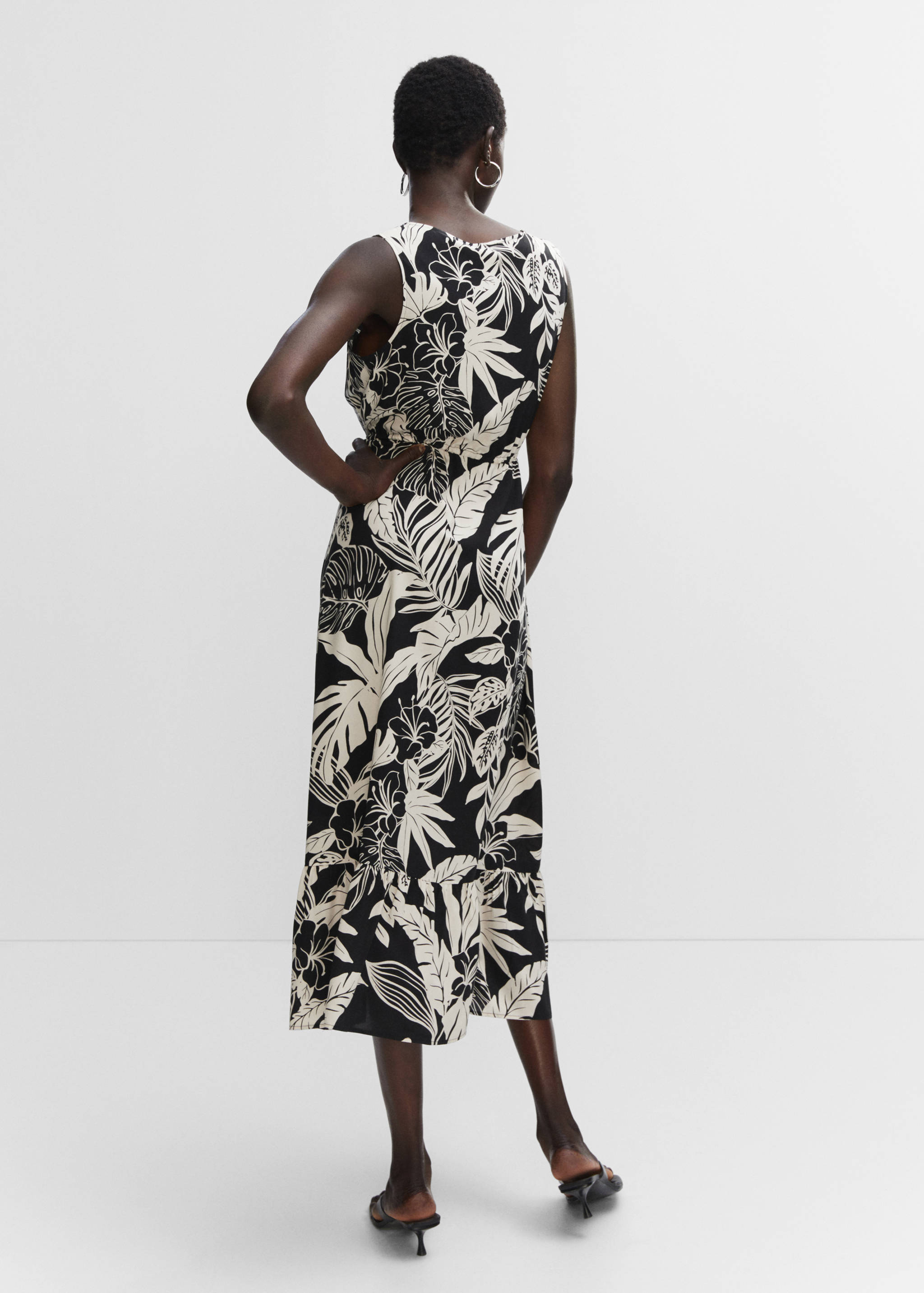 Vestido estampado lazo - Reverso del artículo