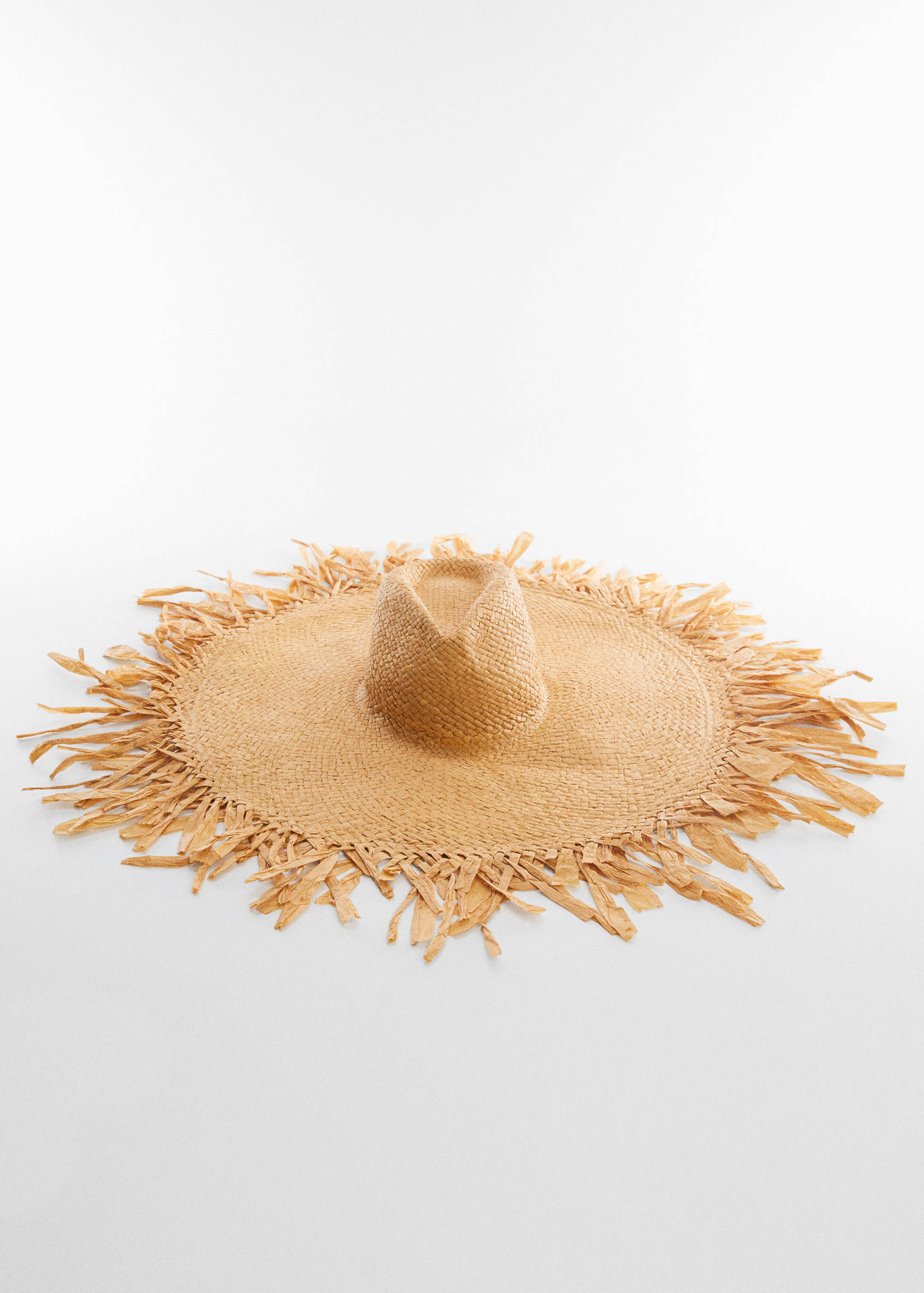Natural fibre maxi hat - Medium plane