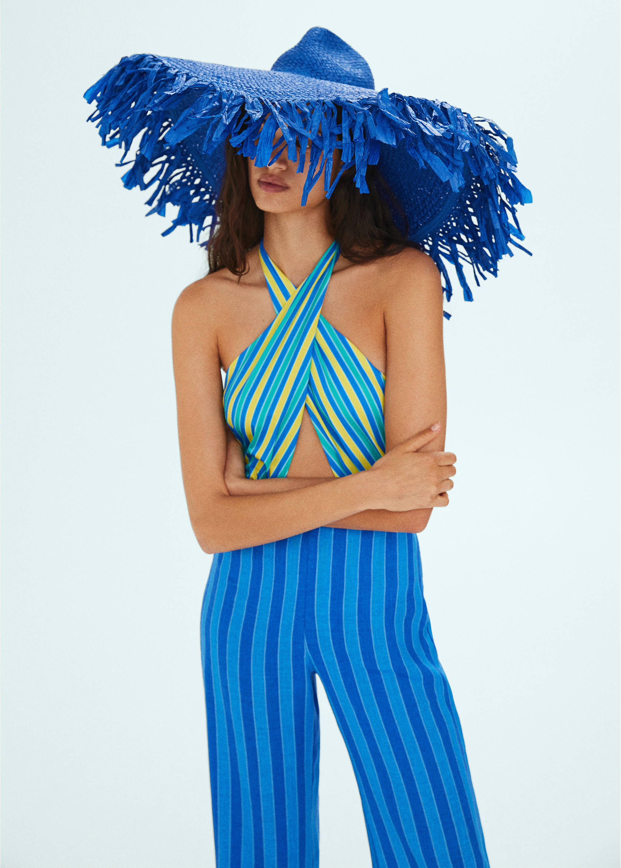 Natural fibre maxi hat - General plane