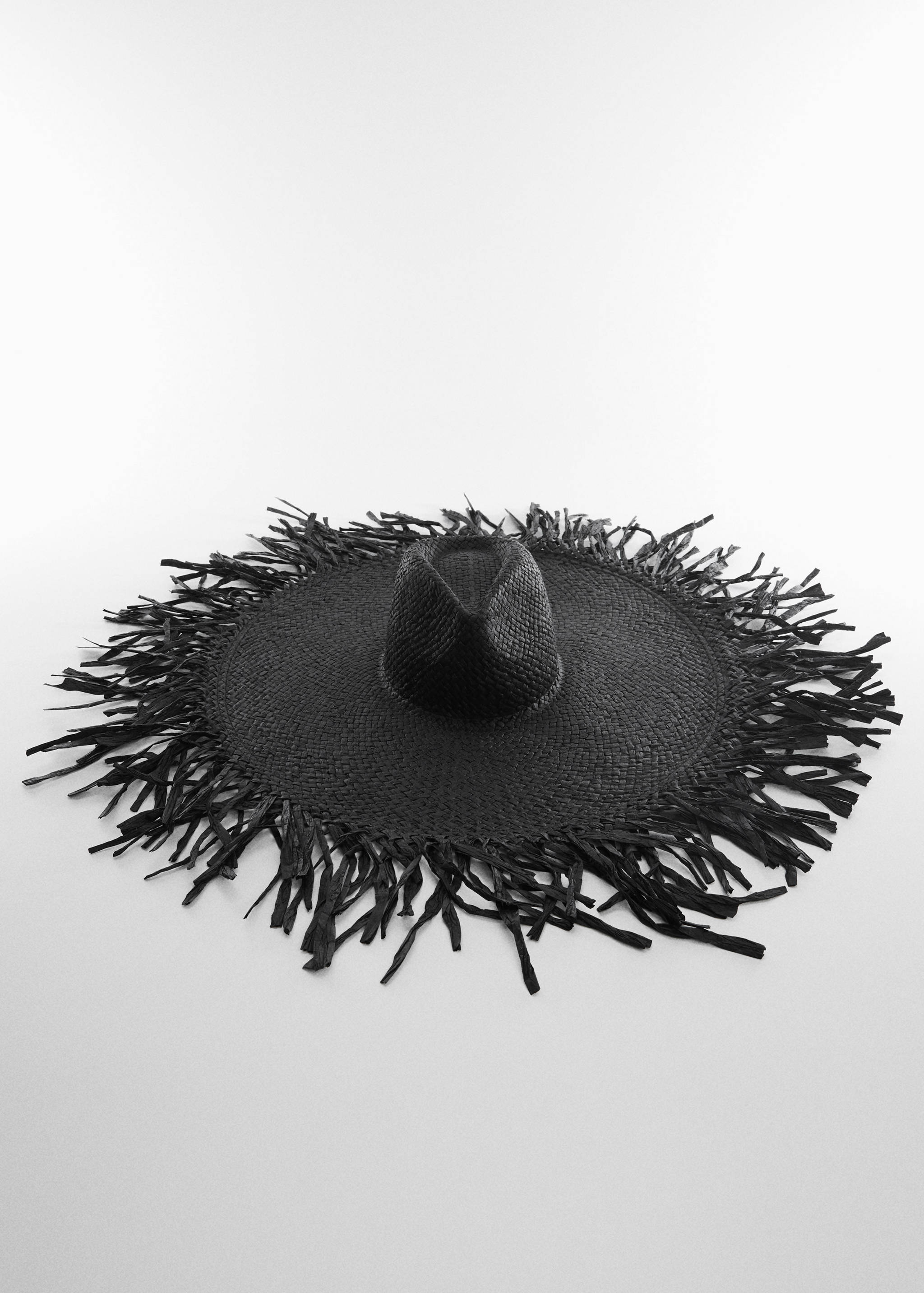 Chapeau maxi fibre naturelle - Plan moyen