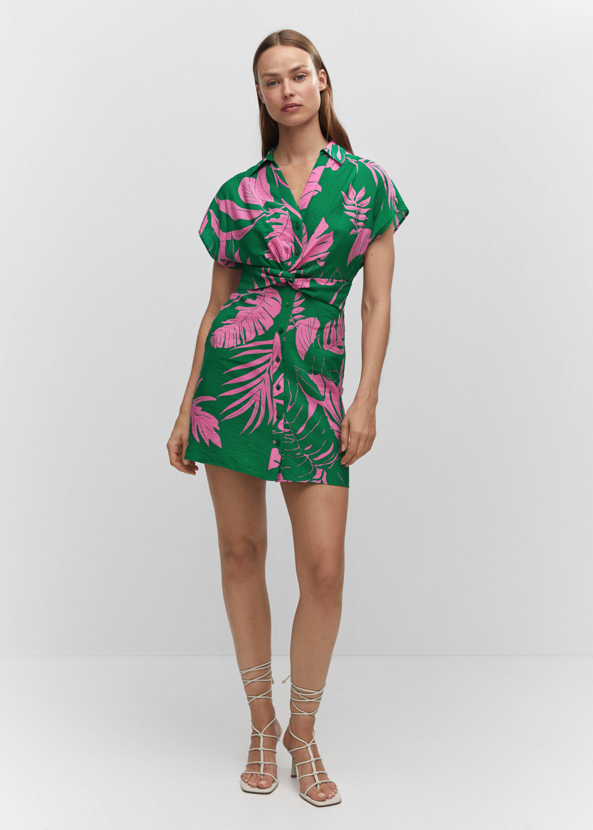 Tropical shirt dress - General plane