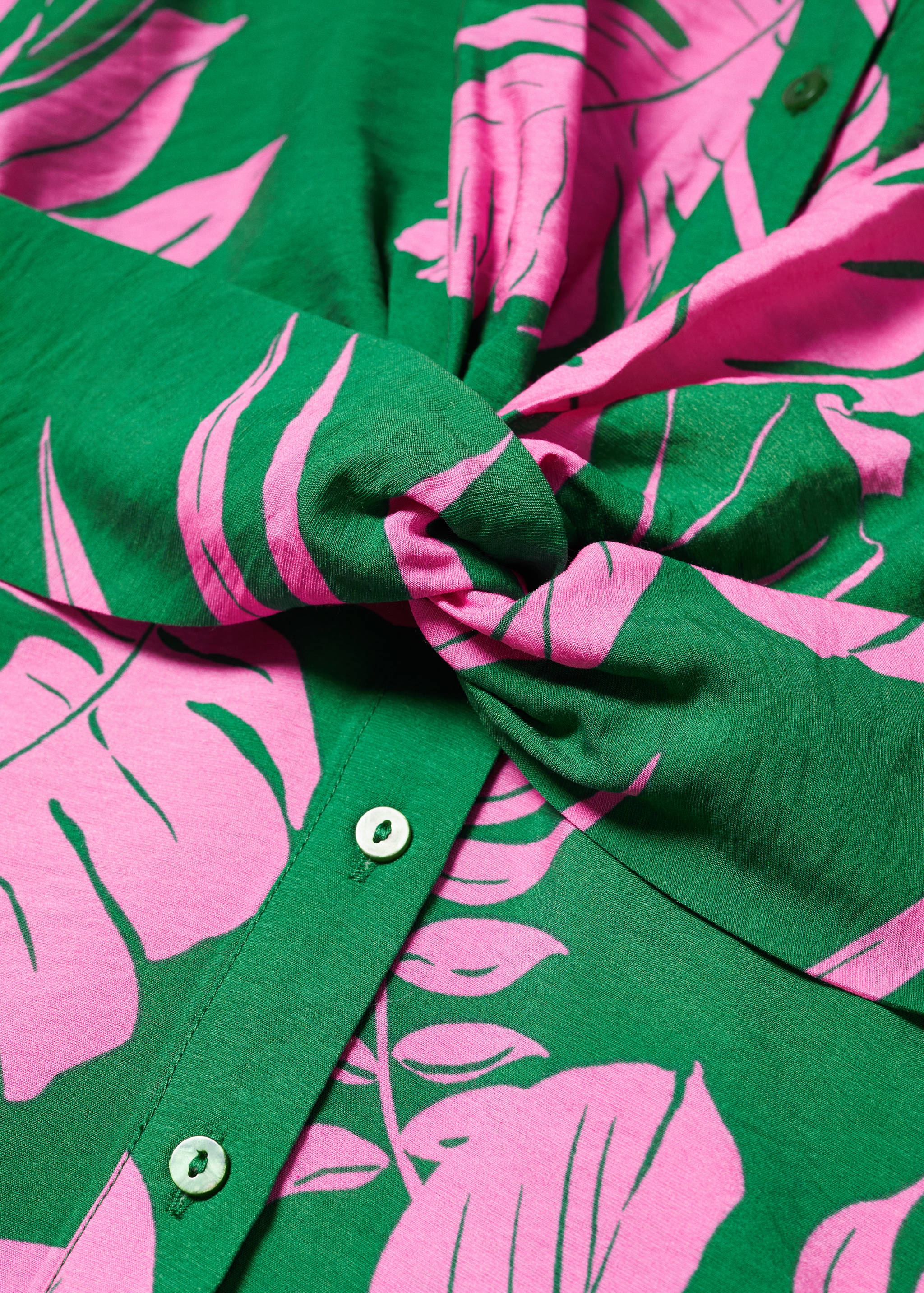 Tropical shirt dress - Details of the article 8