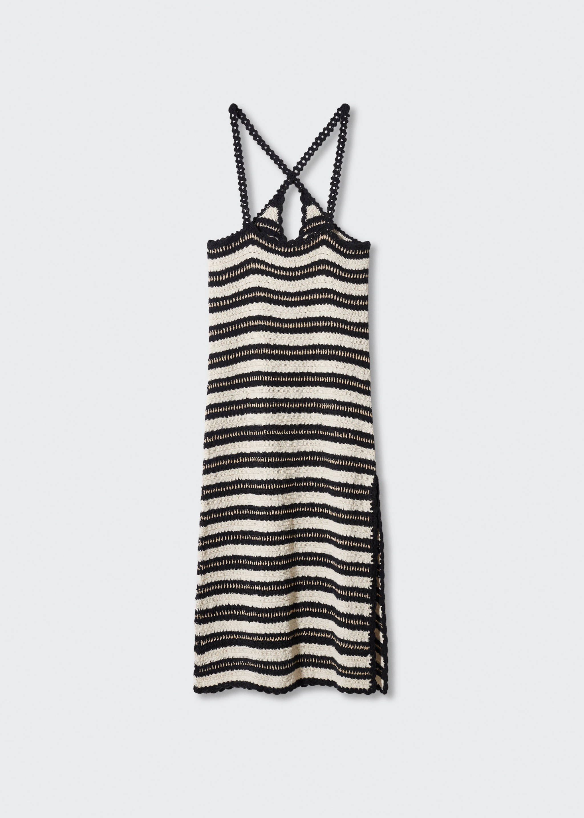 Striped crochet dress - Article without model