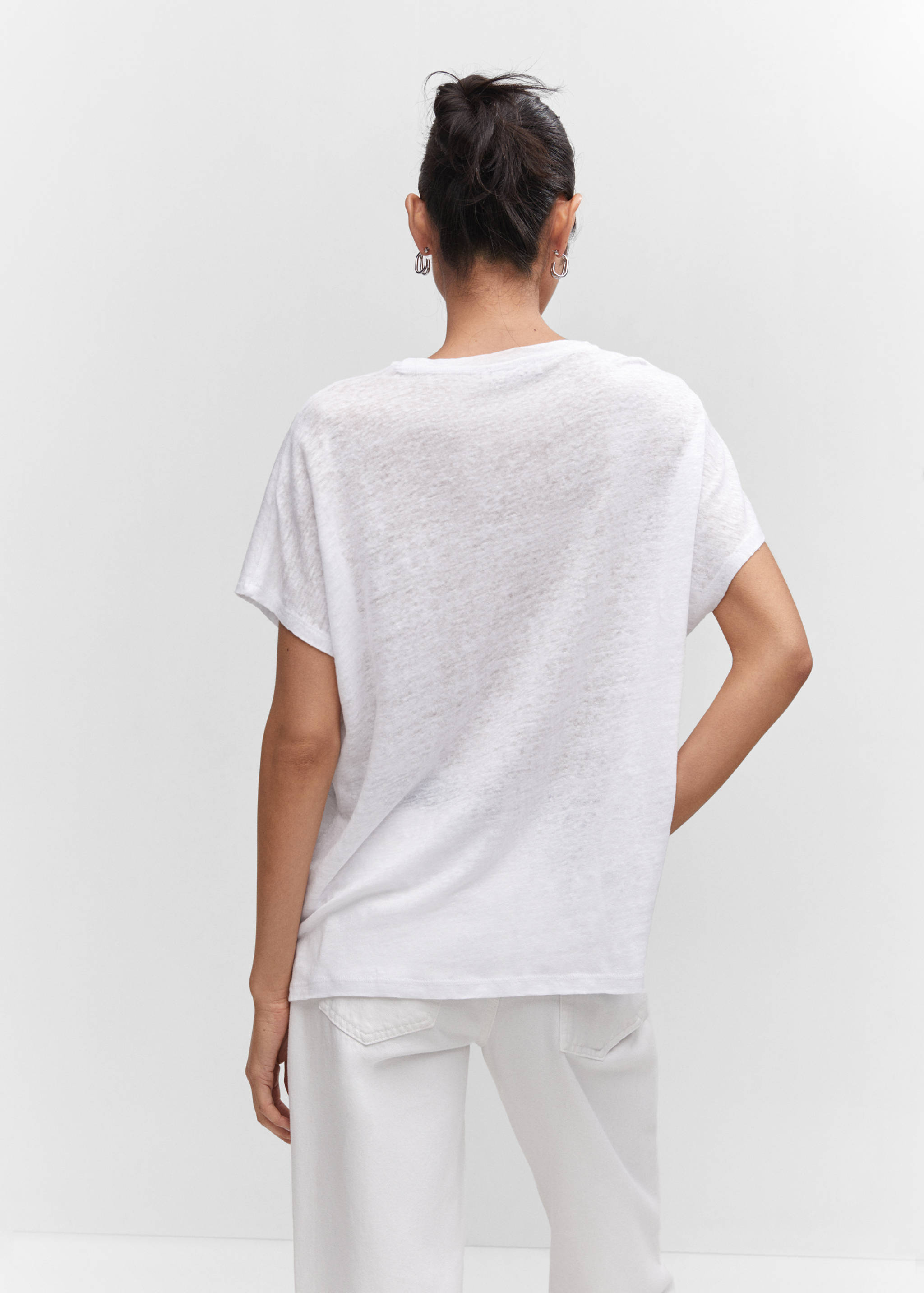 T-shirt lin oversize - Verso de l’article