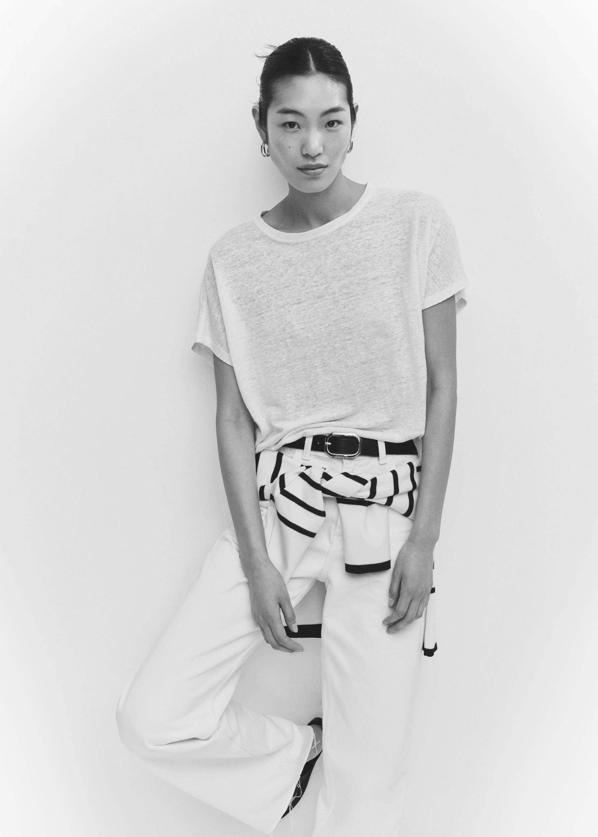 T-shirt lin oversize - Détail de l'article 2