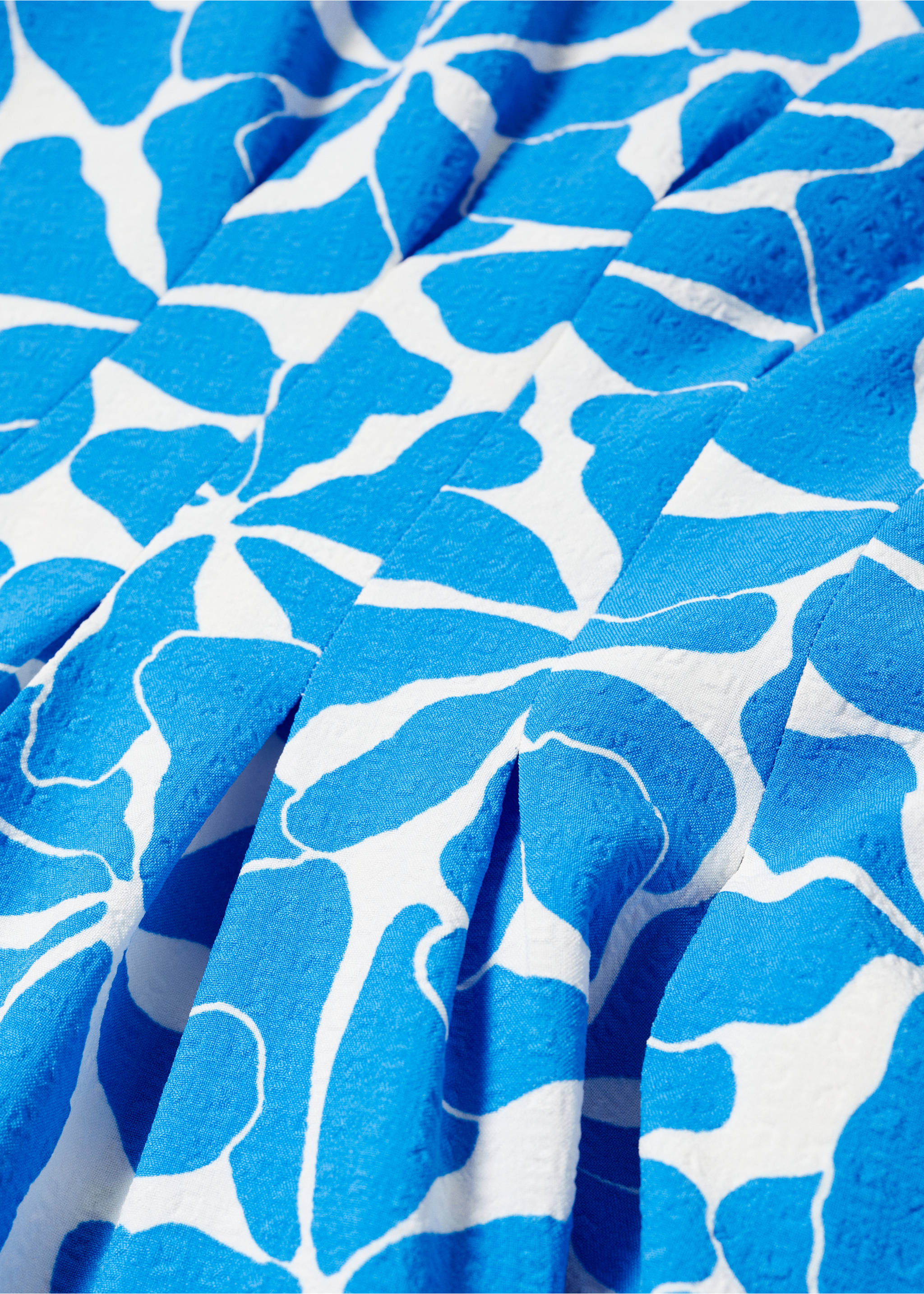 Spaghetti strap dress - Details of the article 8, Blue. Ref: 57050276-00.