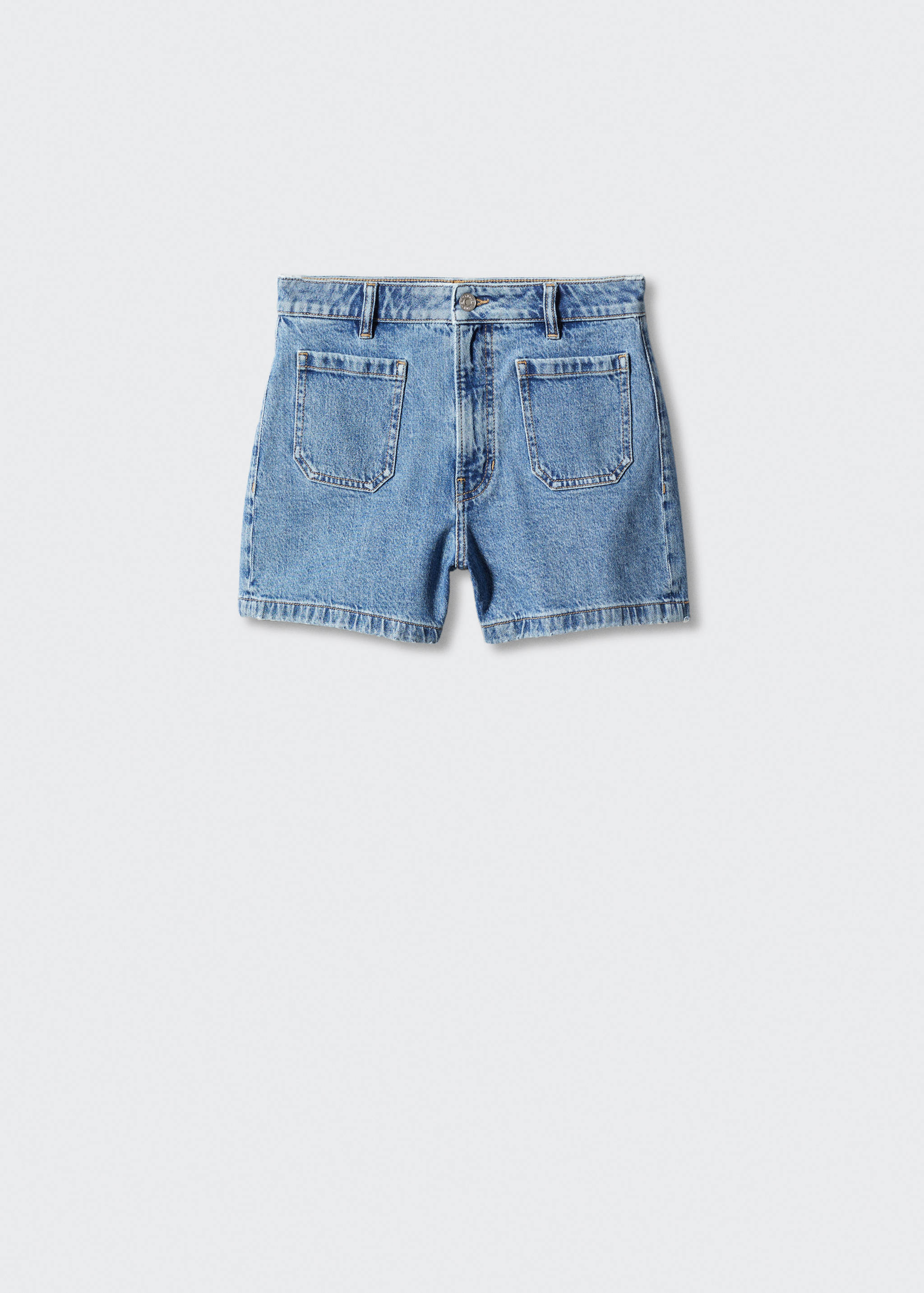 Denim shorts with pockets - Article without model