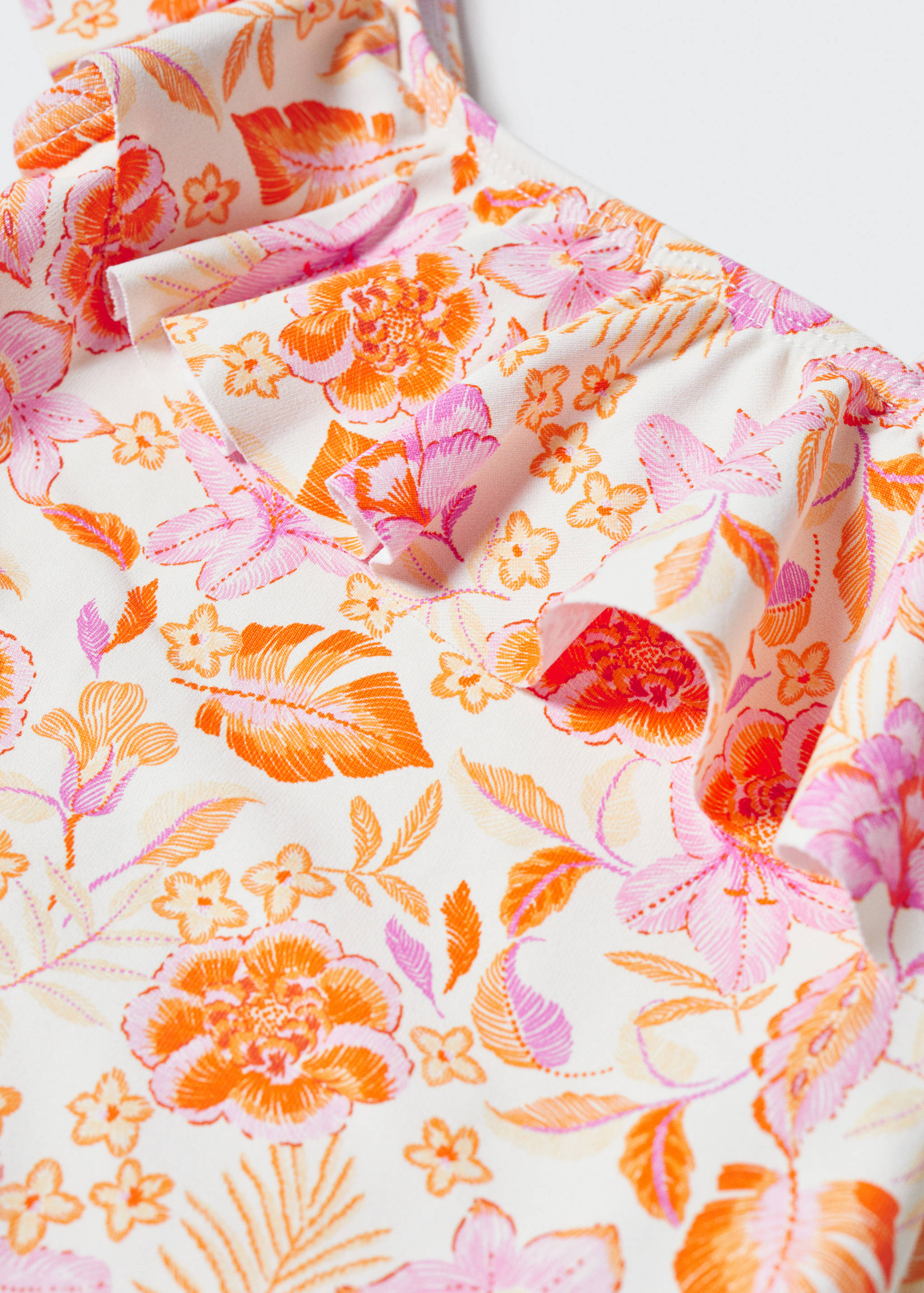 Bedrukt asymmetrisch badpak - Detail van het artikel 0