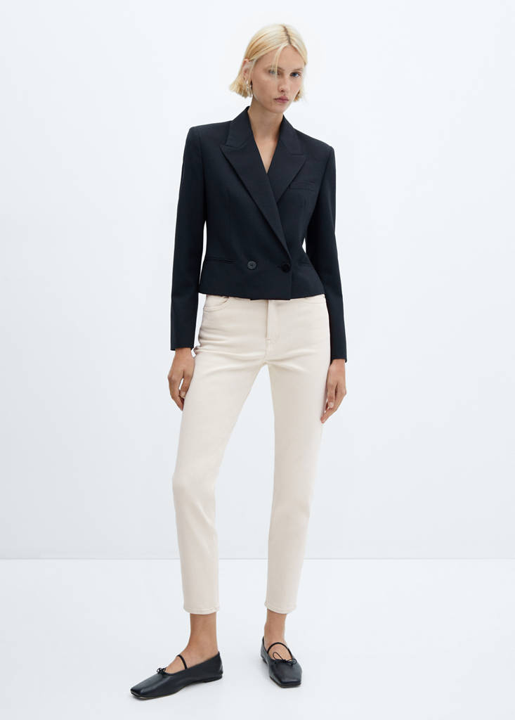 Newmom comfort high-rise jeans — Off White