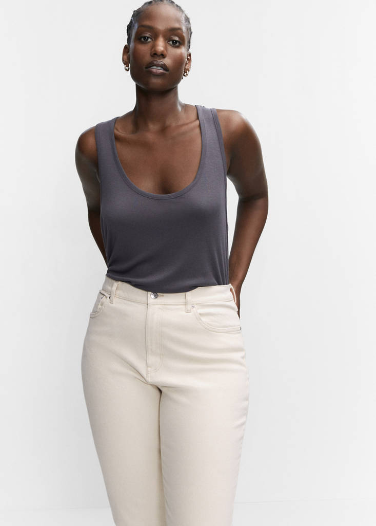 Newmom comfort high-rise jeans — Off White