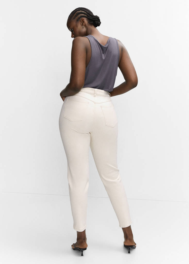 Newmom comfort high-rise jeans — Off White