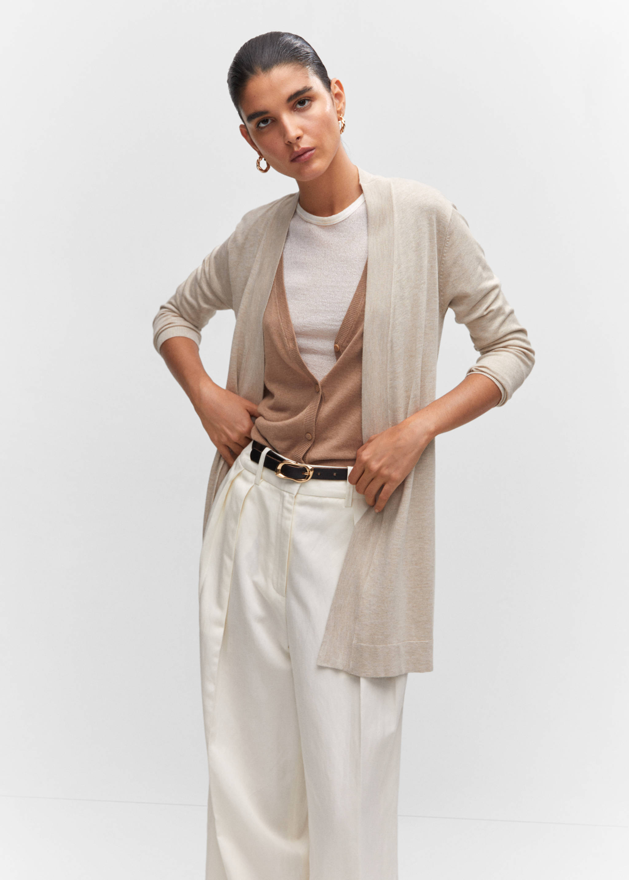 Fine-knit cardigan - Medium plane