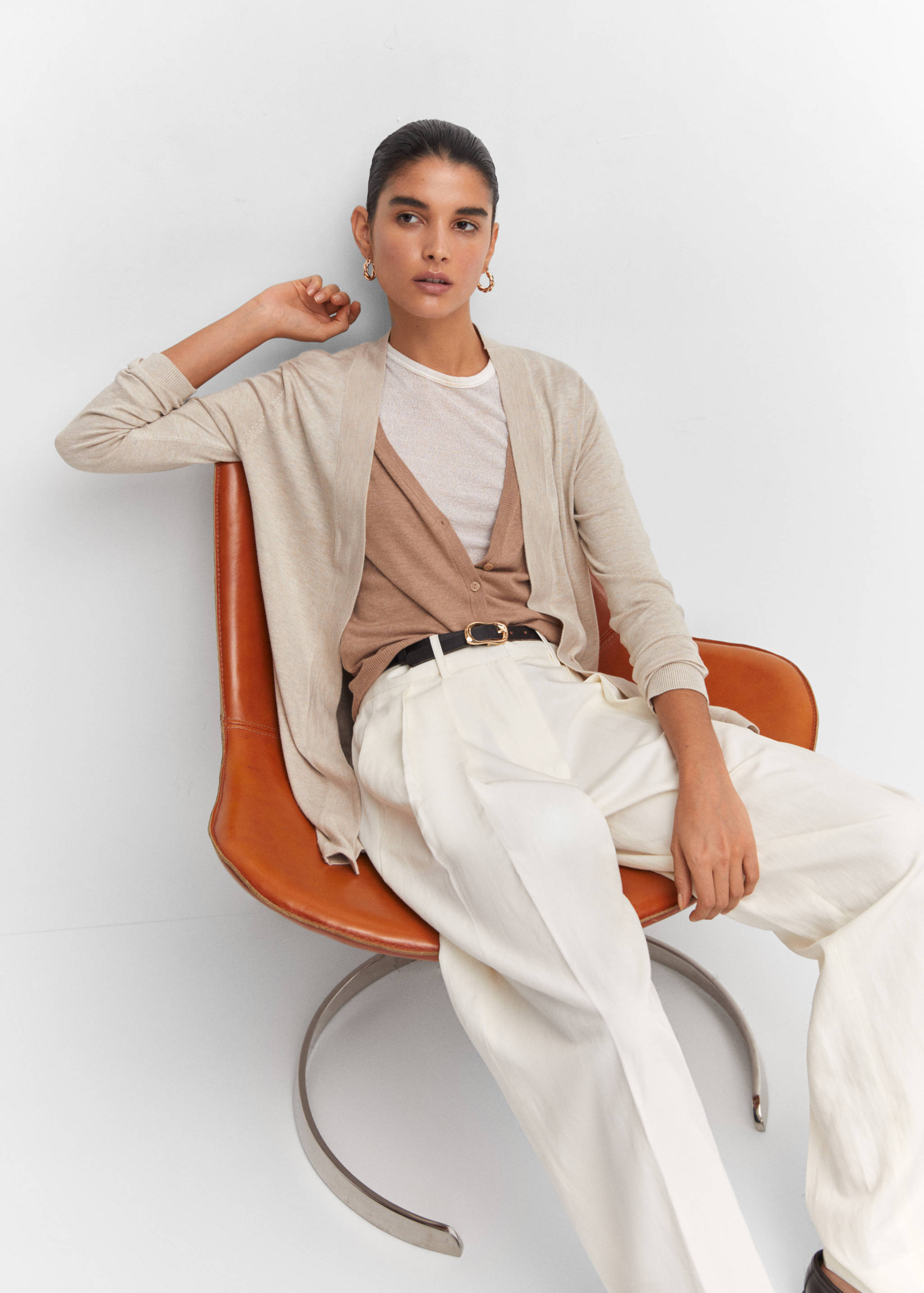 Fine-knit cardigan - Details of the article 2