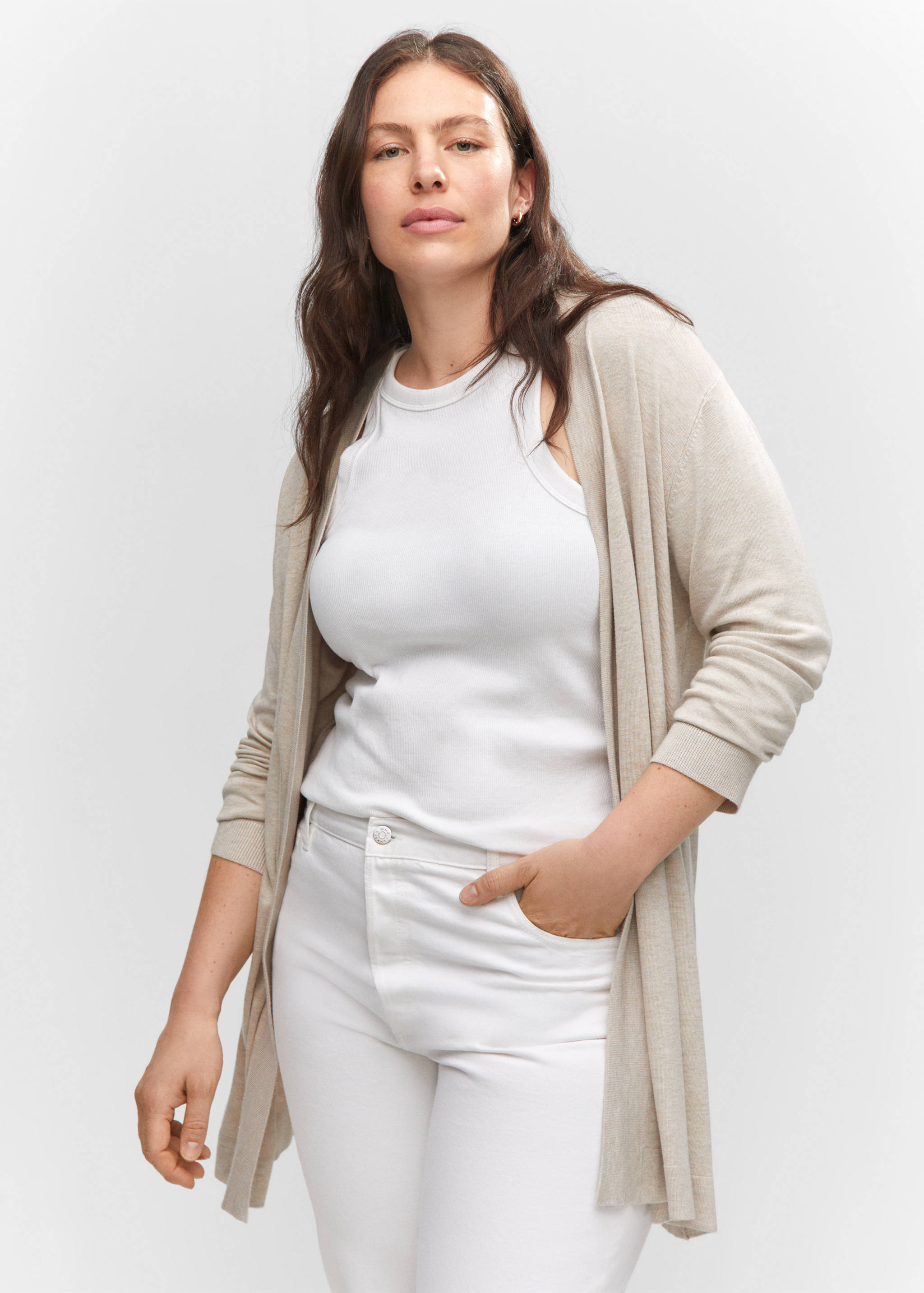 Fine-knit cardigan - Details of the article 5