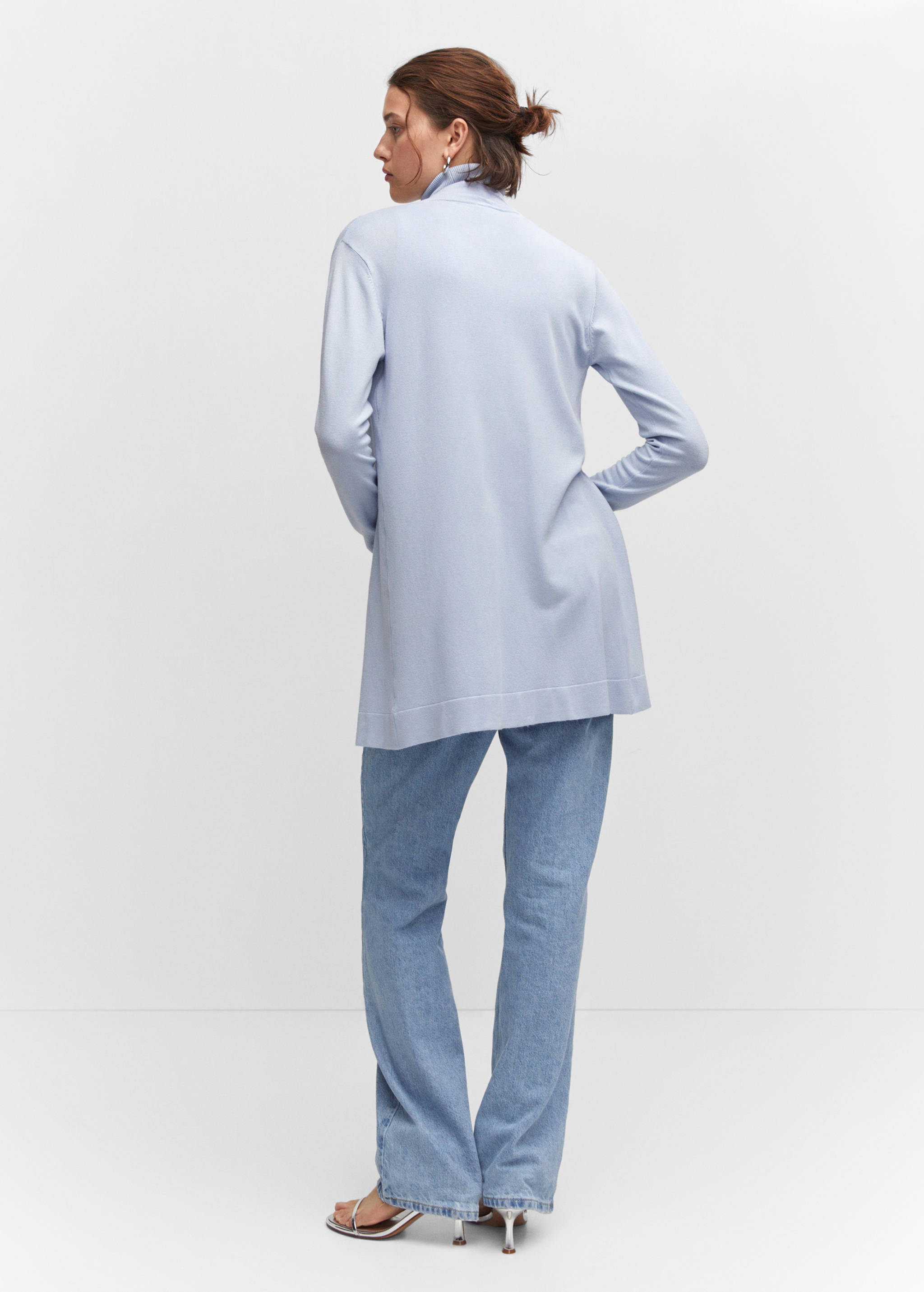 Fine-knit cardigan - Reverse of the article