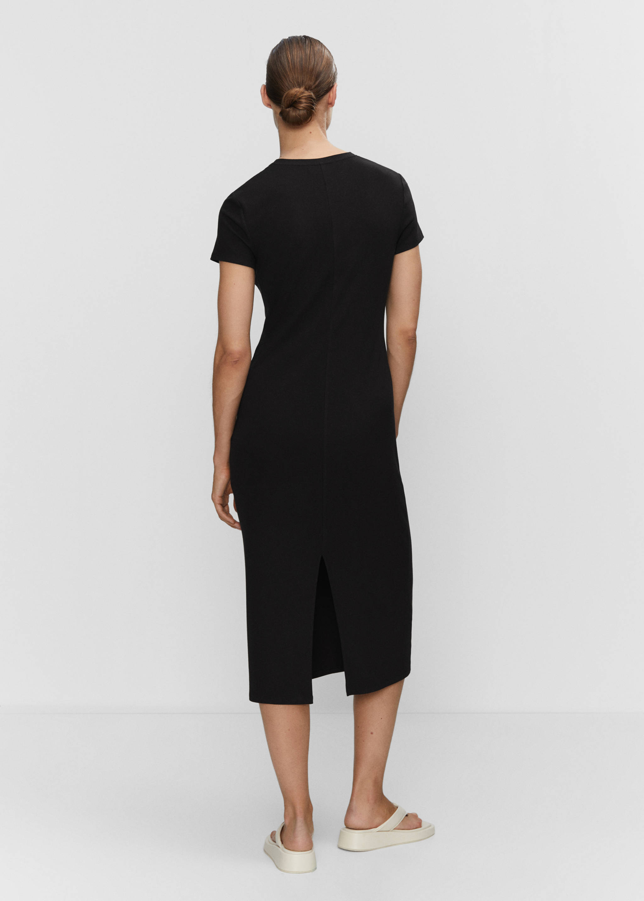 Midi-dress with slit - Reverse of the article