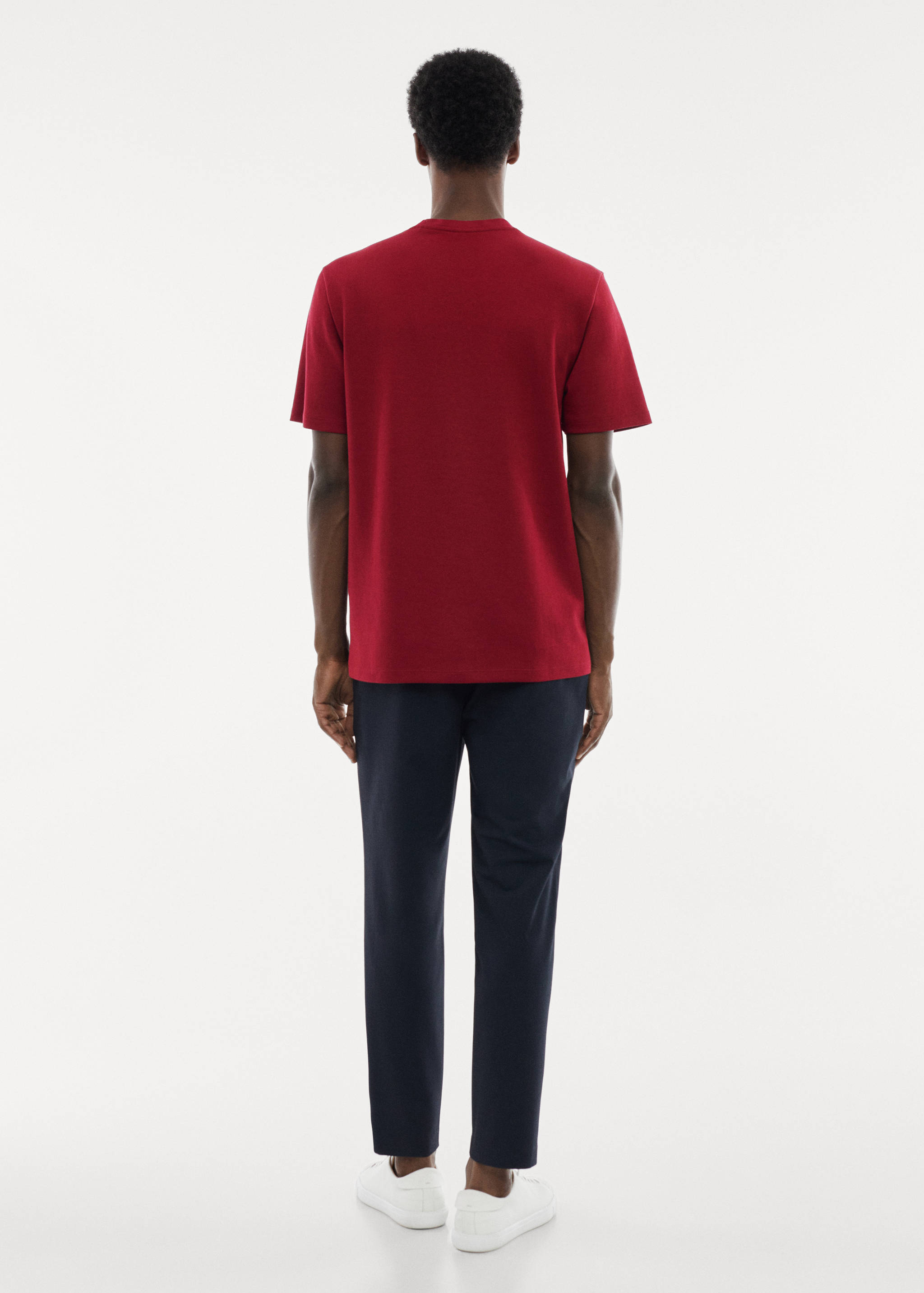 Breathable cotton t-shirt - Reverse of the article