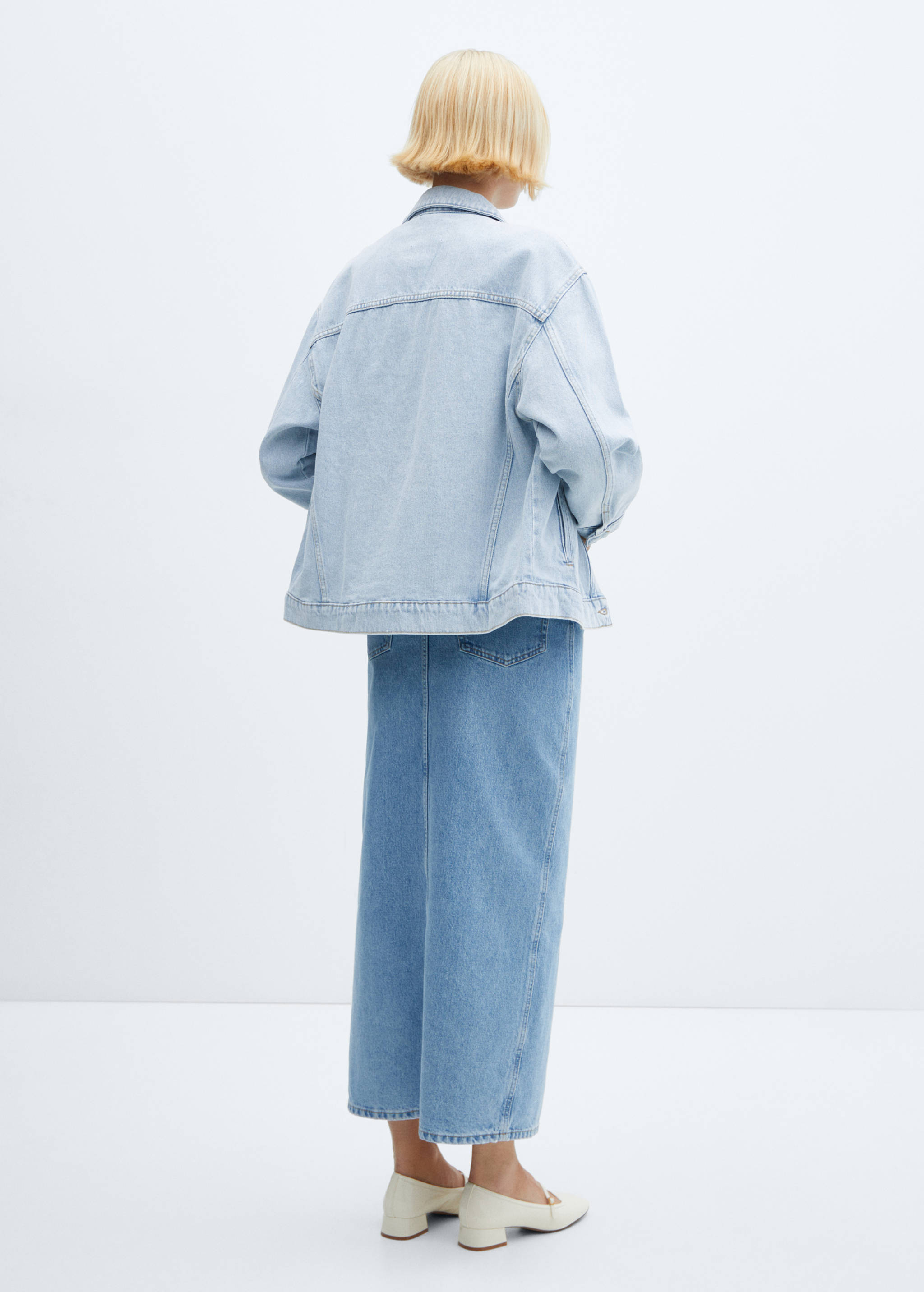 超大牛仔夹克 - null