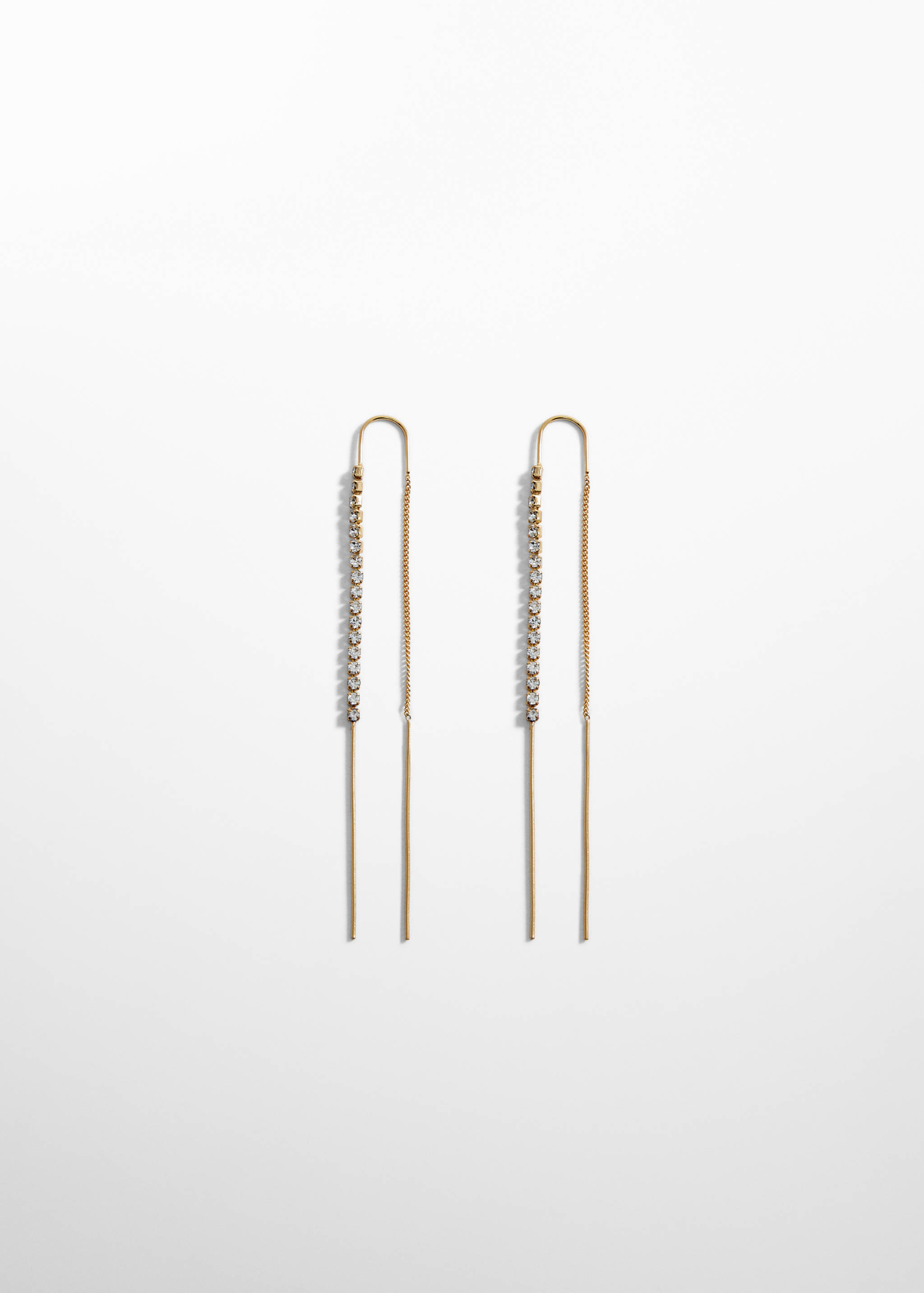 Boucles d'oreilles fil strass - Article sans modèle