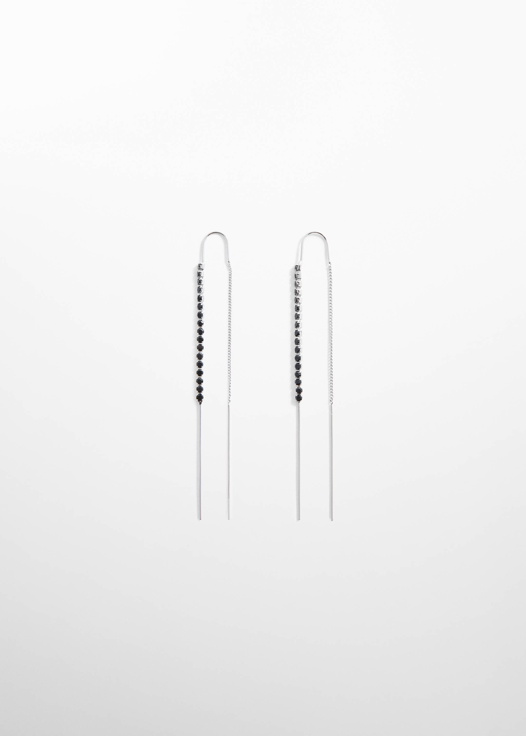 Boucles d'oreilles fil strass - Article sans modèle