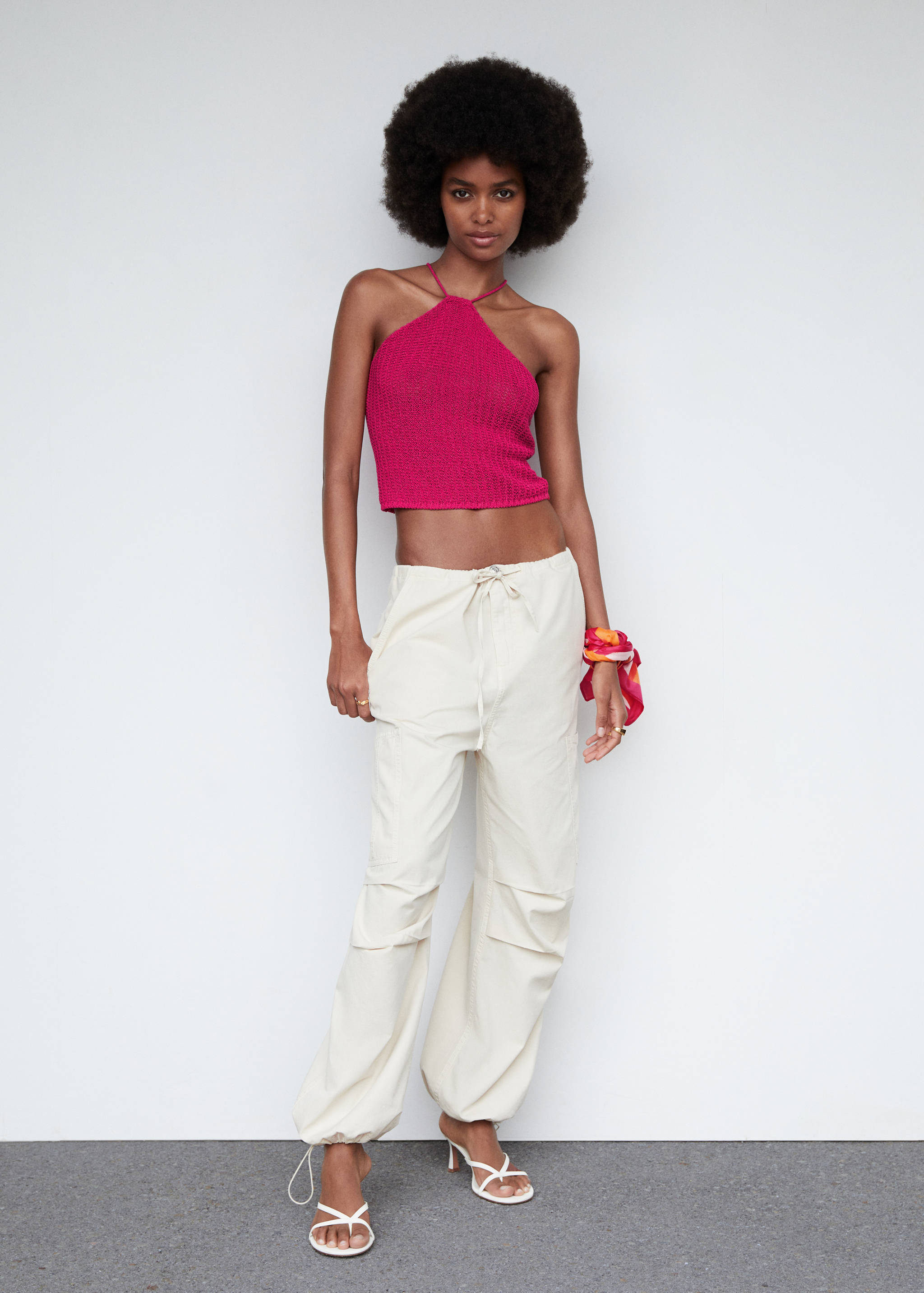 Top crochet cuello halter - Plano general