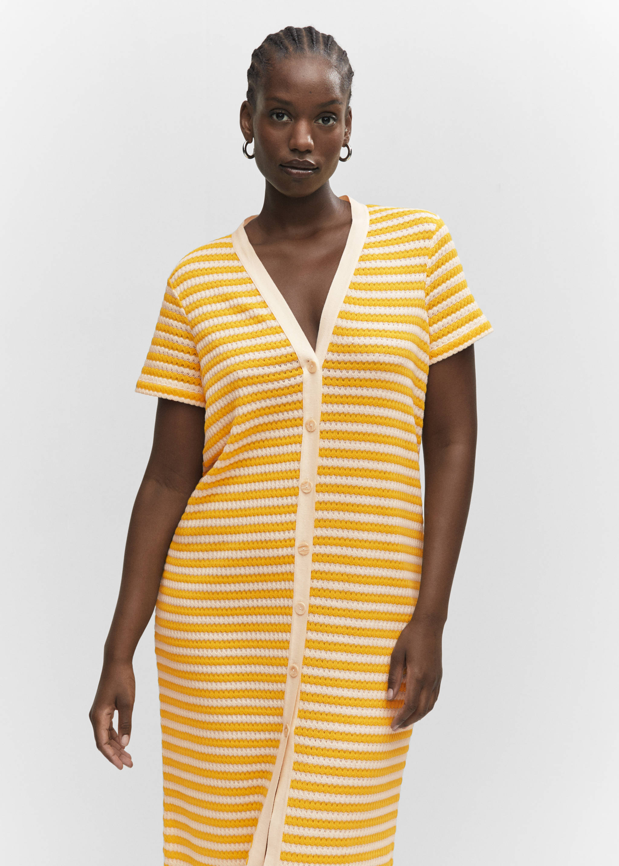 Striped jersey dress - Details of the article 5
