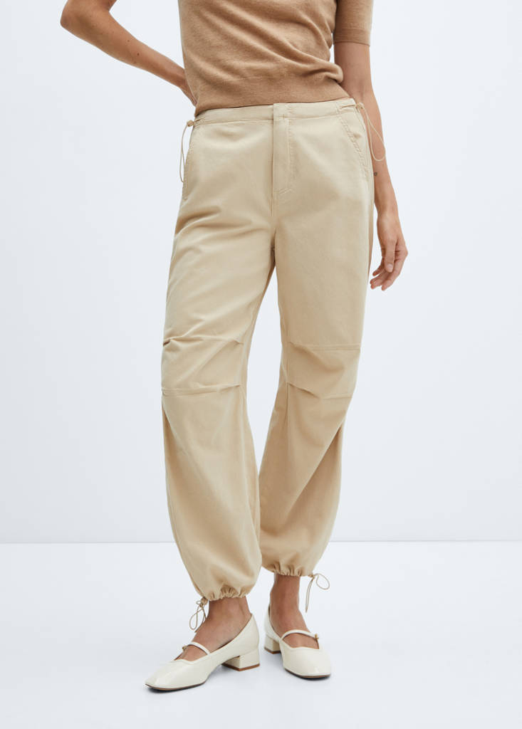 Parachute trousers — Sand