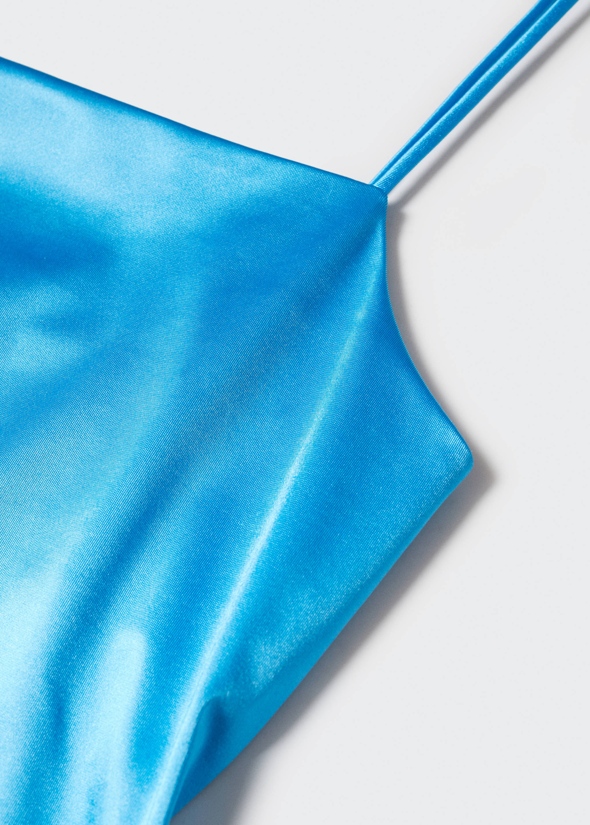 Vestido corto satinado - Detalle del artículo 8