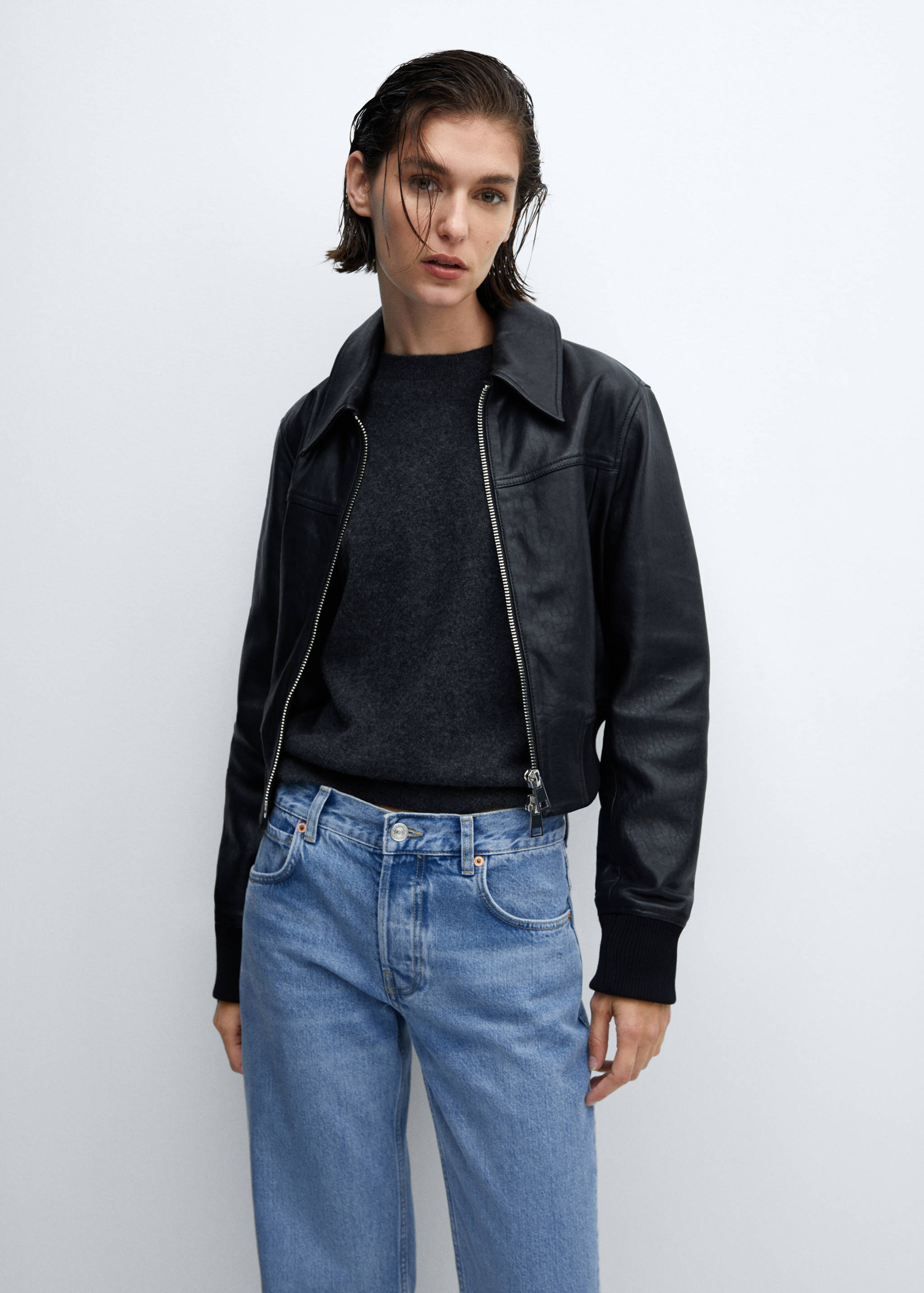 Jeans rectos tiro medio - Detalle del artículo 1