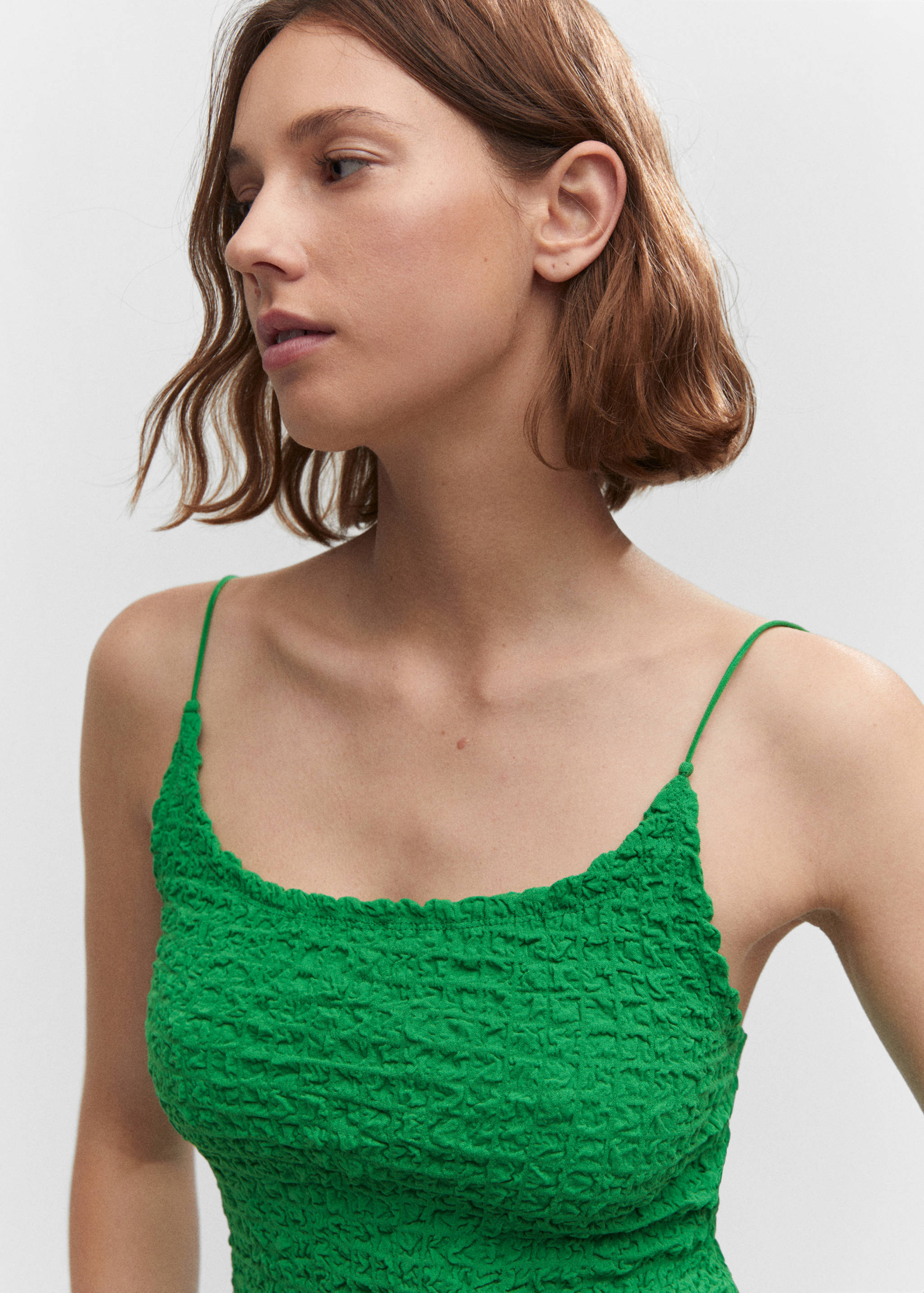 Textured crop top - Details of the article 1