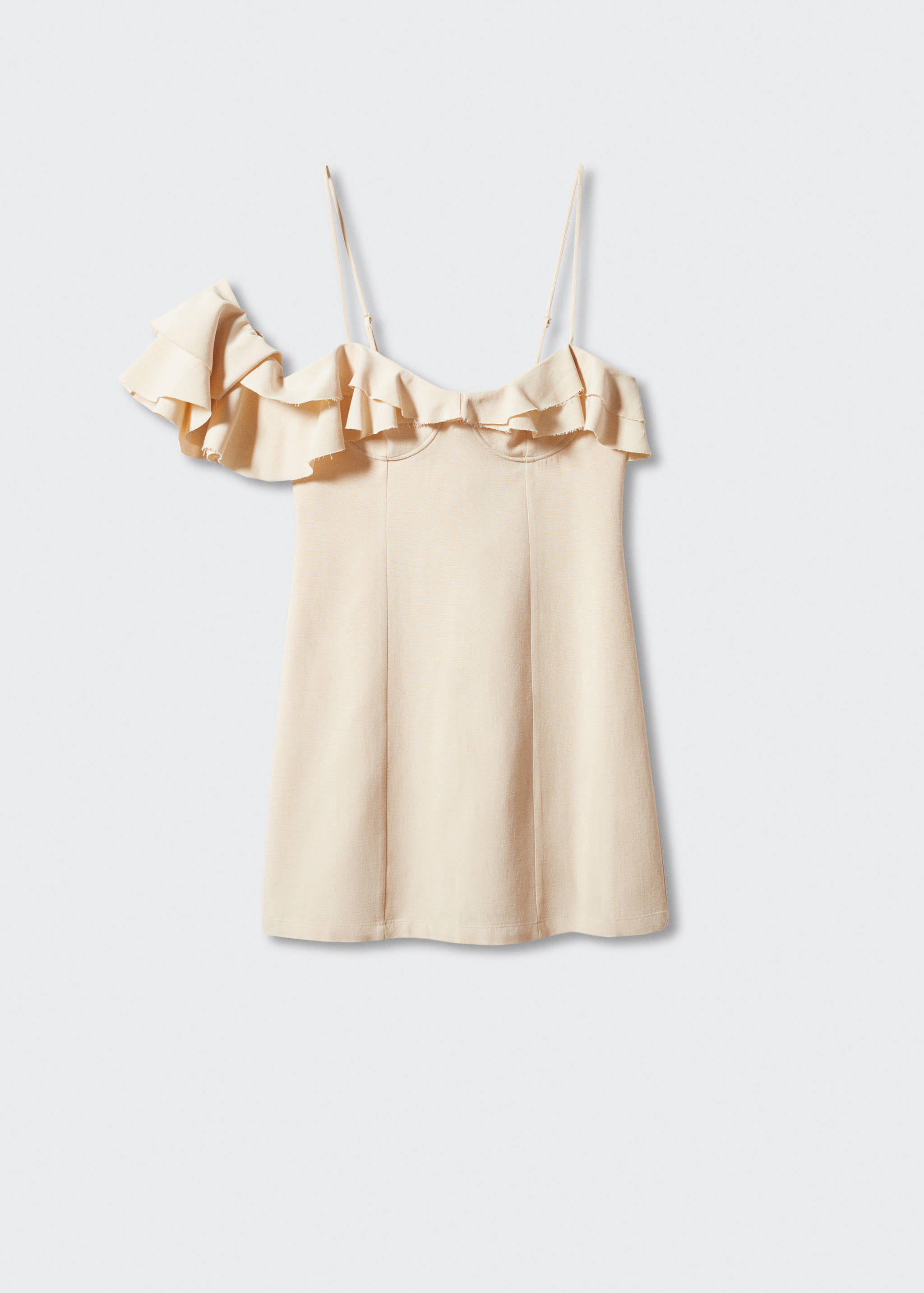 Robe asymétrique volants - Article sans modèle