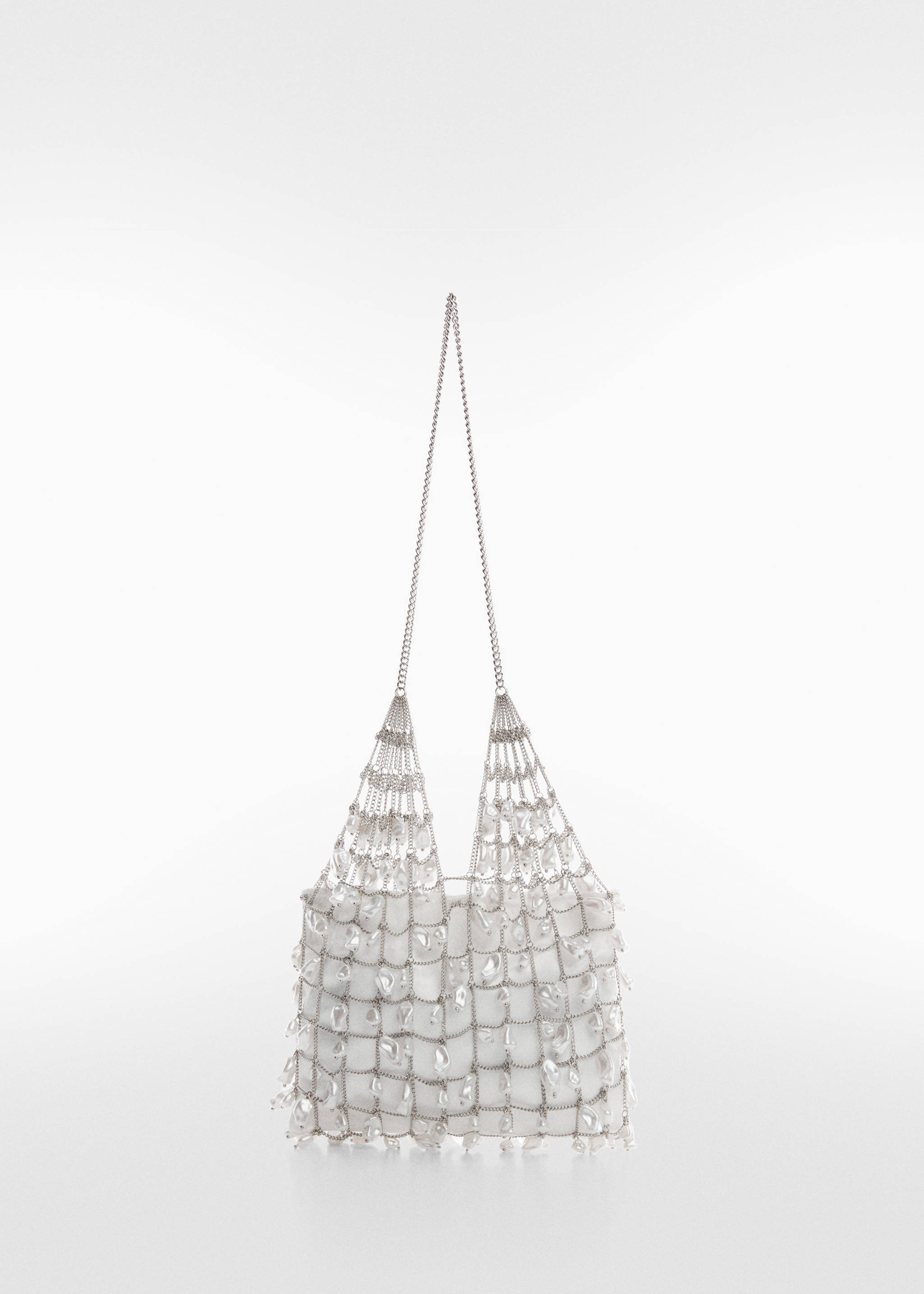 Sac maille métallique perles - Article sans modèle