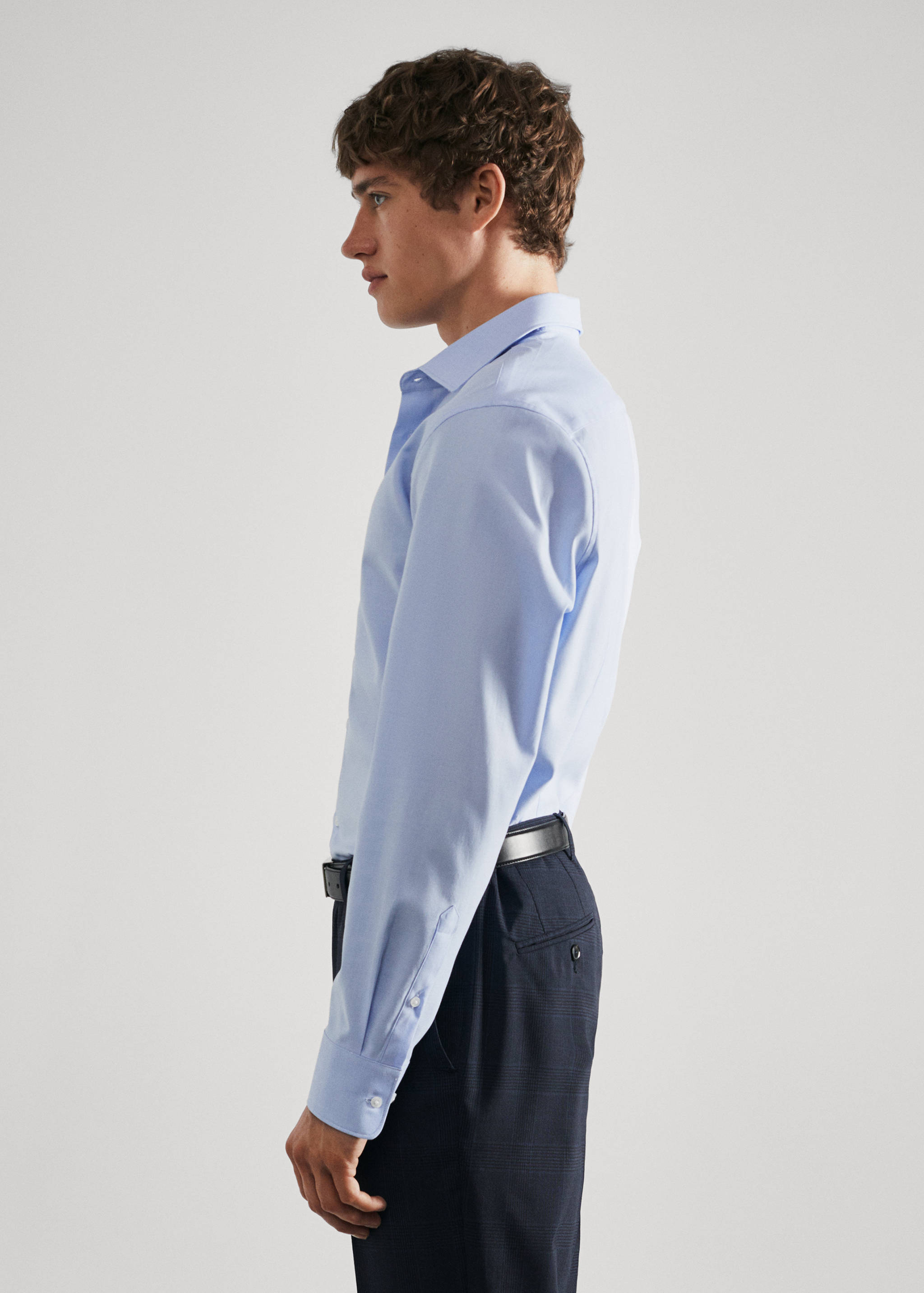 Camisa traje slim fit algodón popelín - Detalle del artículo 2