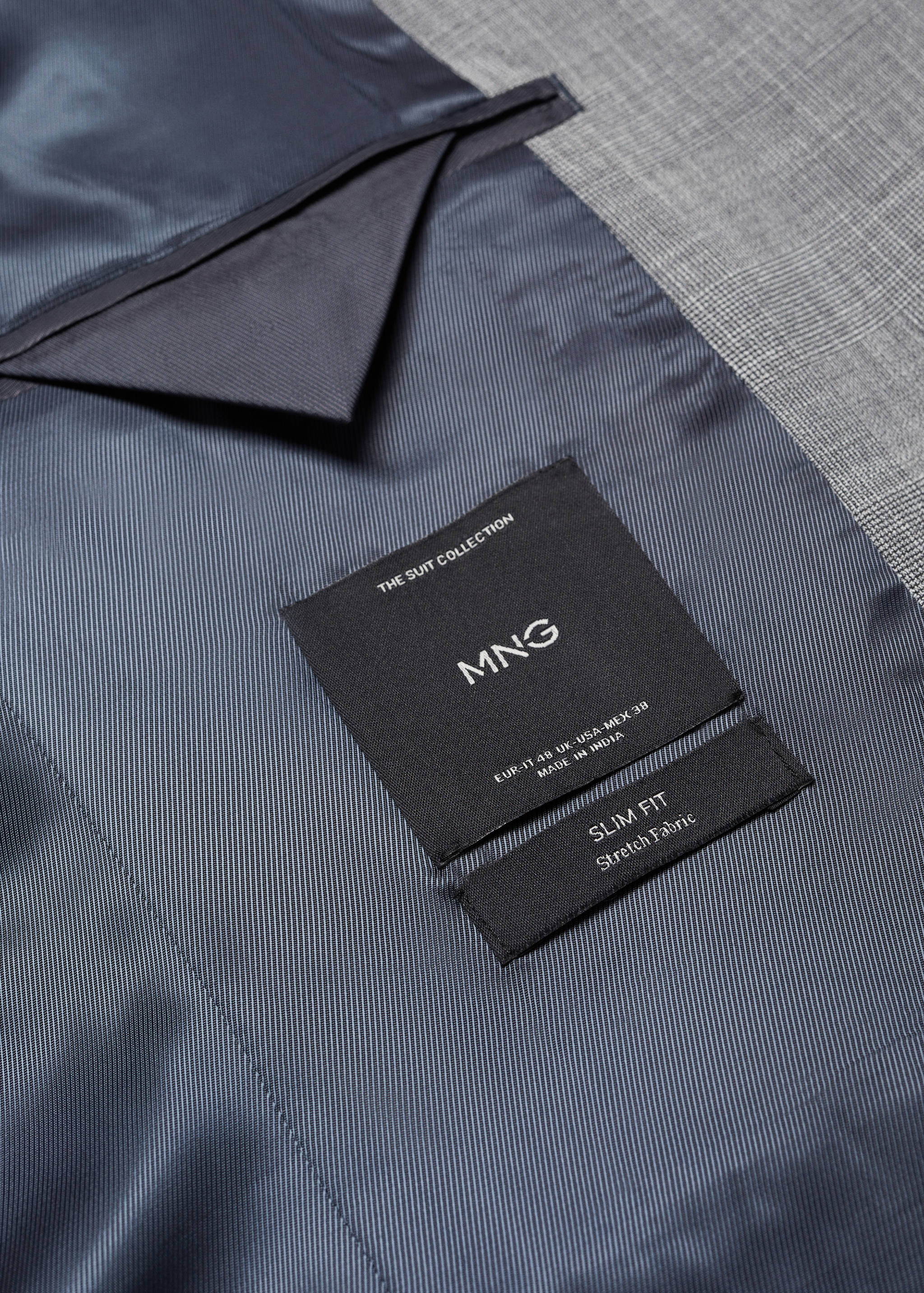 Veste costume imprimée slim-fit tissu stretch - Détail de l'article 0