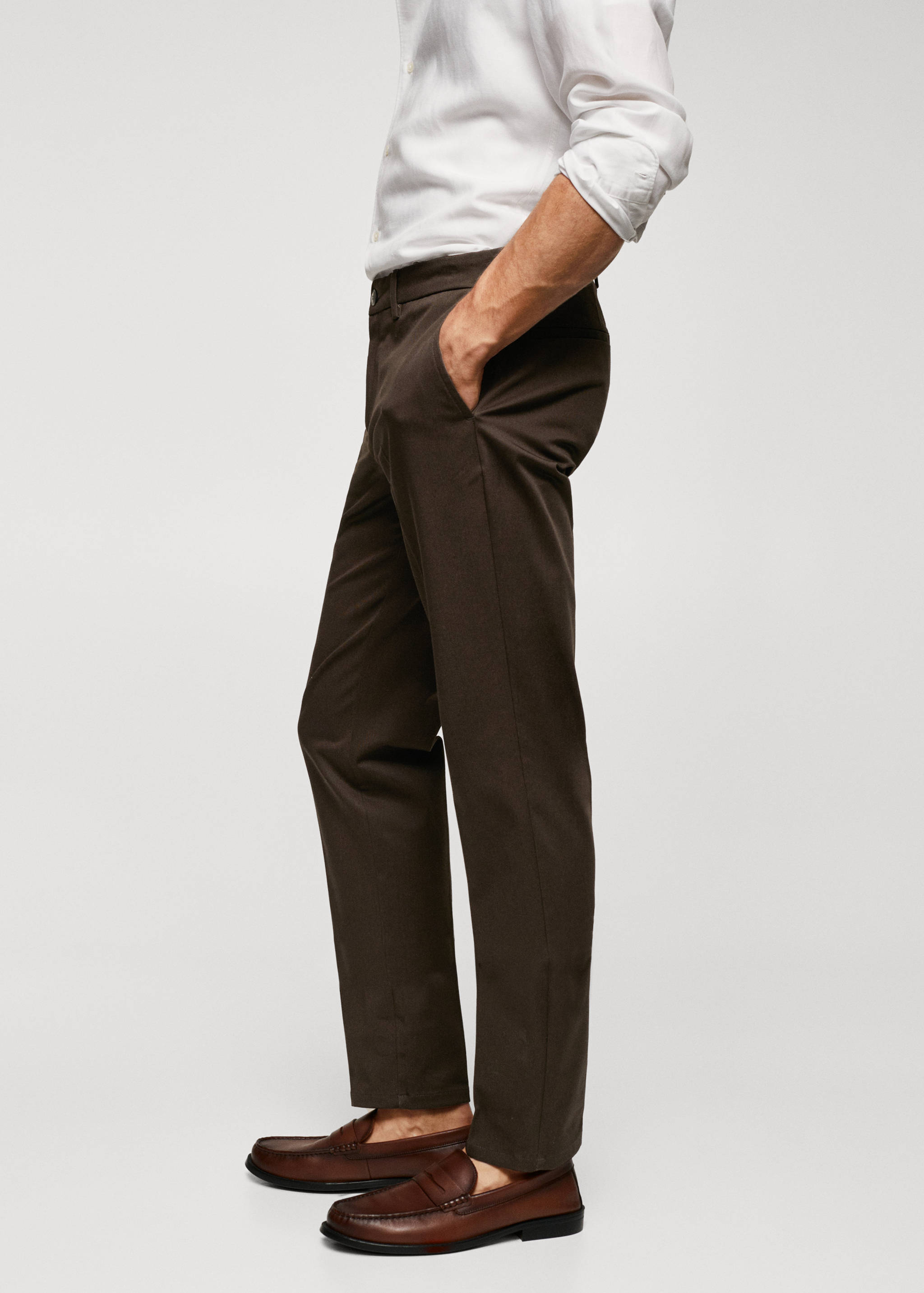 Slim fit chino trousers - Details of the article 2