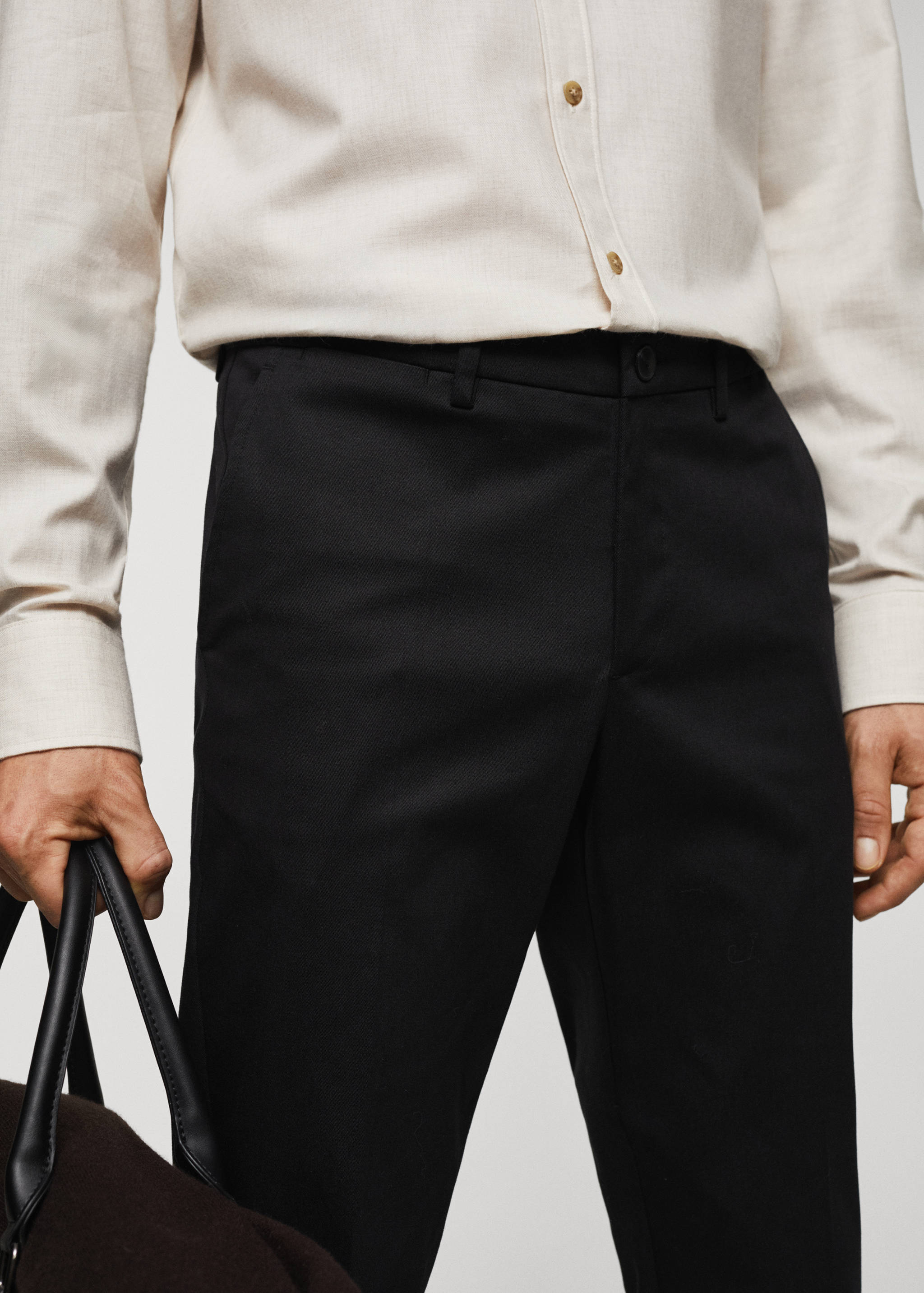 Slim fit chino trousers - Details of the article 1
