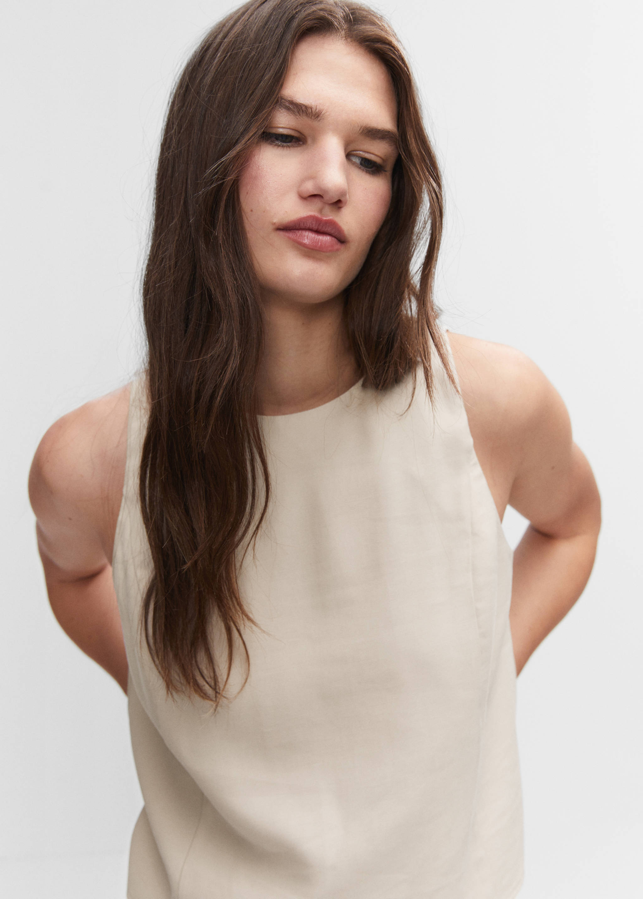 Crop top bretelles larges - Détail de l'article 1