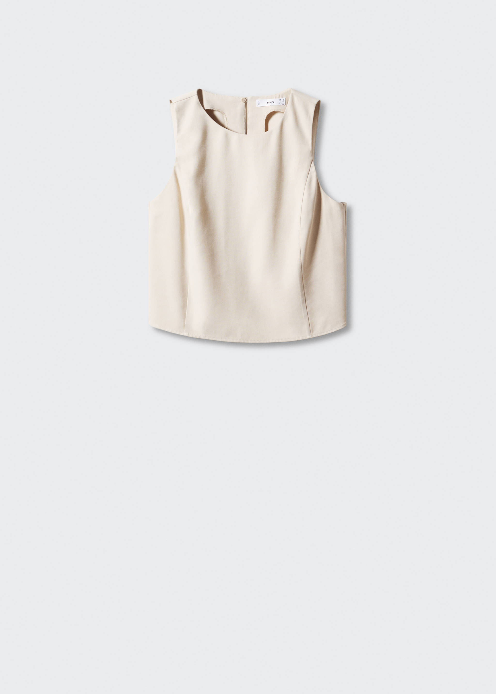 Crop top bretelles larges - Article sans modèle