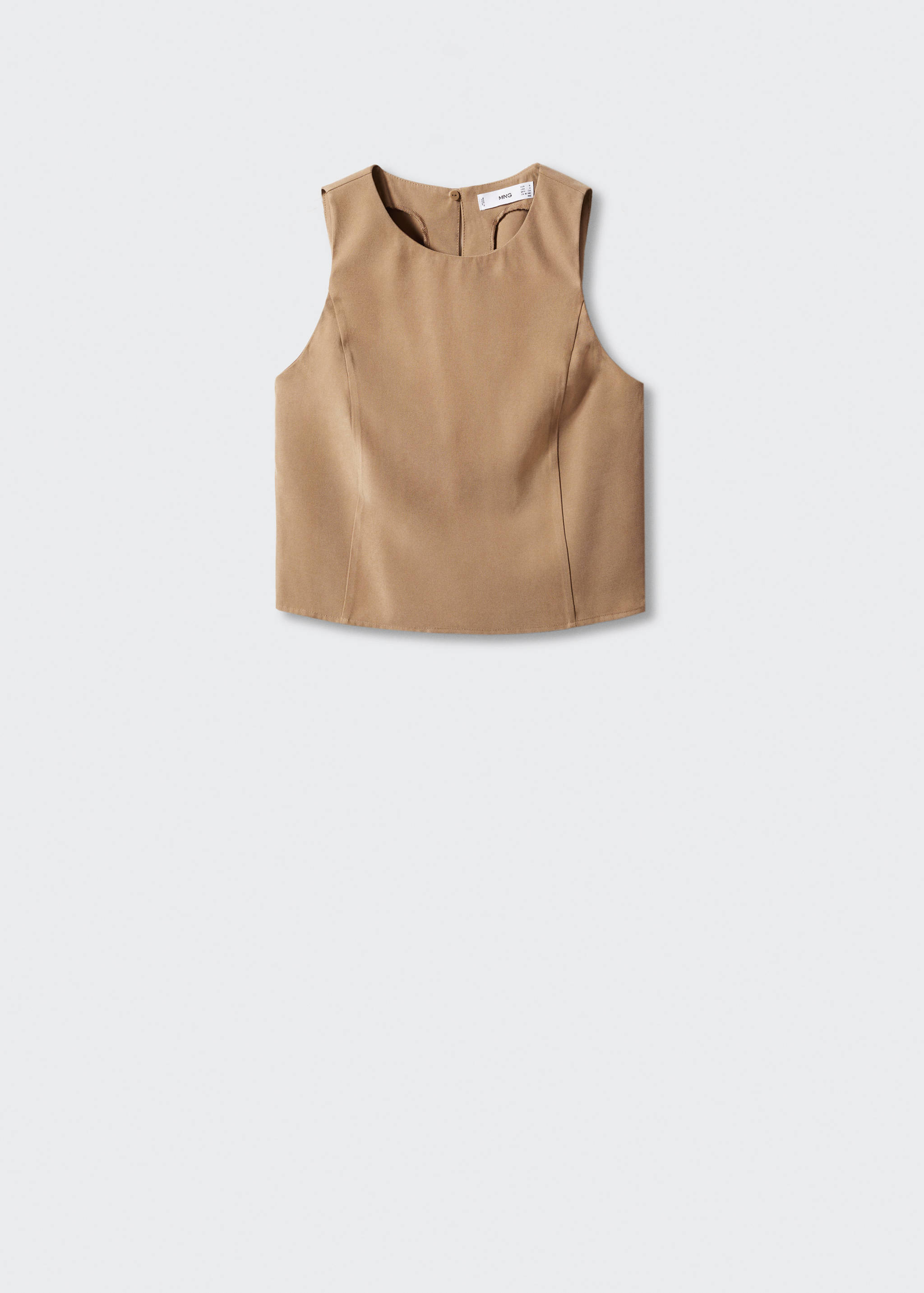 Crop top bretelles larges - Article sans modèle