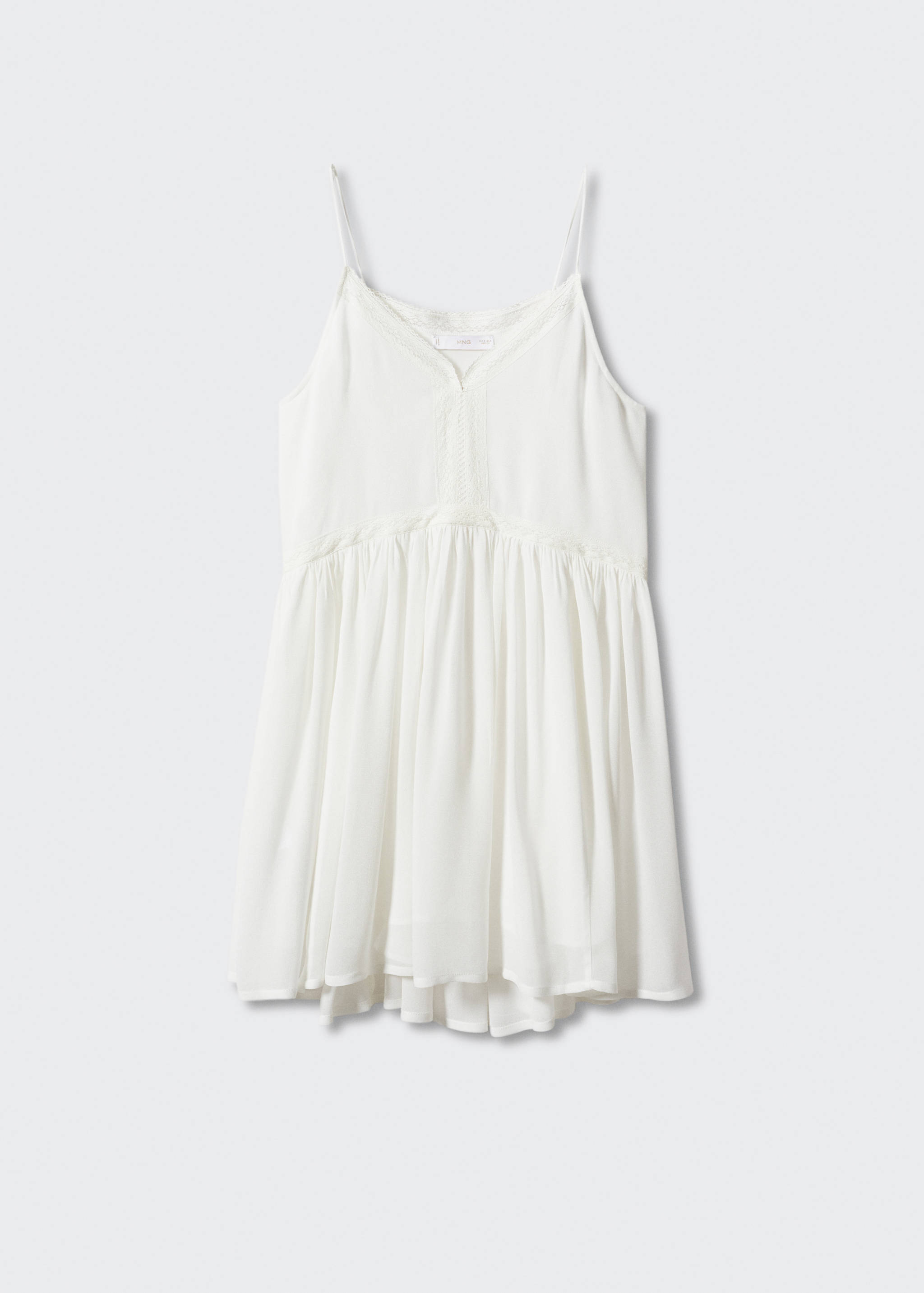 Semitransparante jurk met borduursel - Artikel zonder model