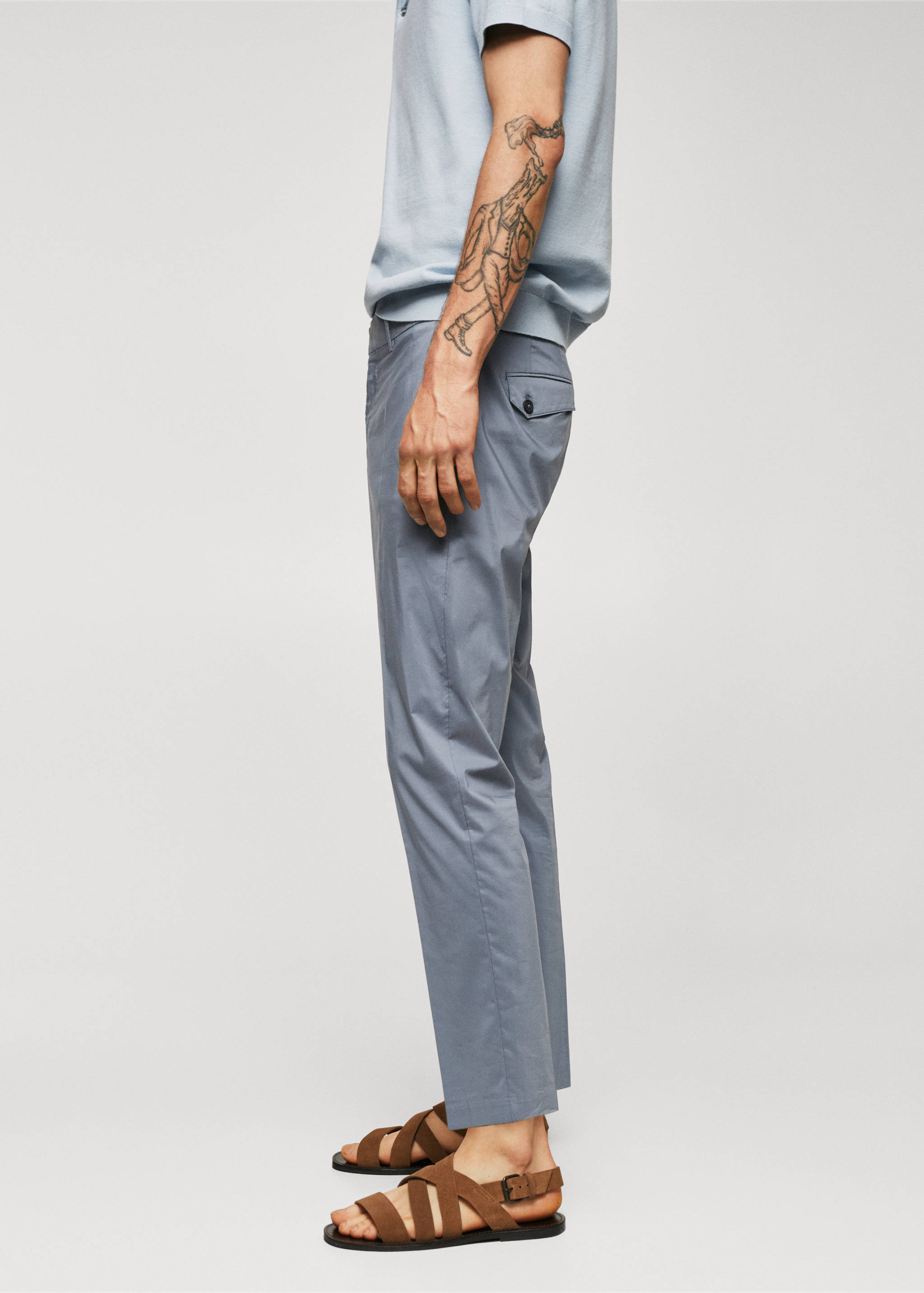 Lightweight cotton trousers - Details of the article 2