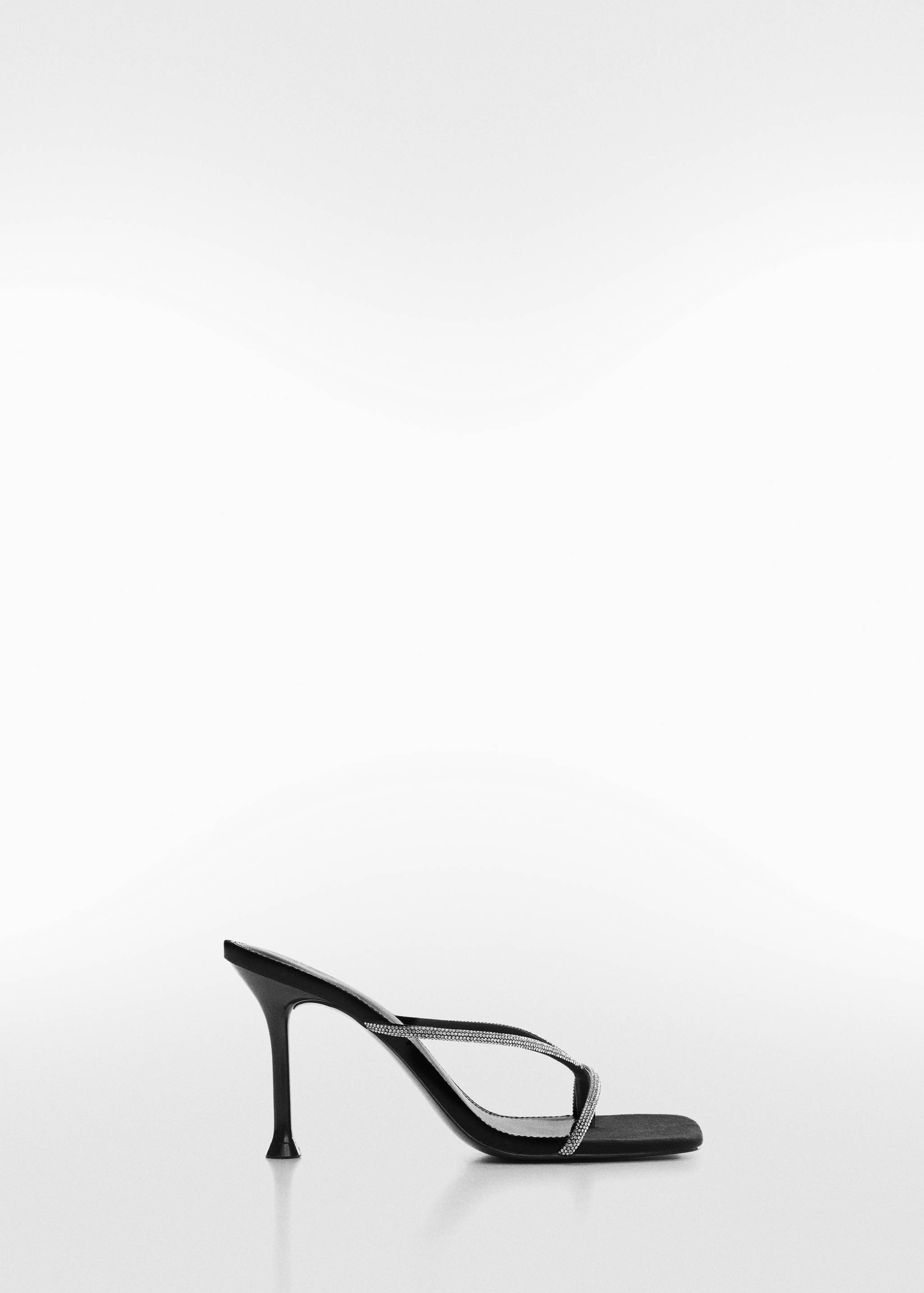 Sandales talon lanières strass - Article sans modèle