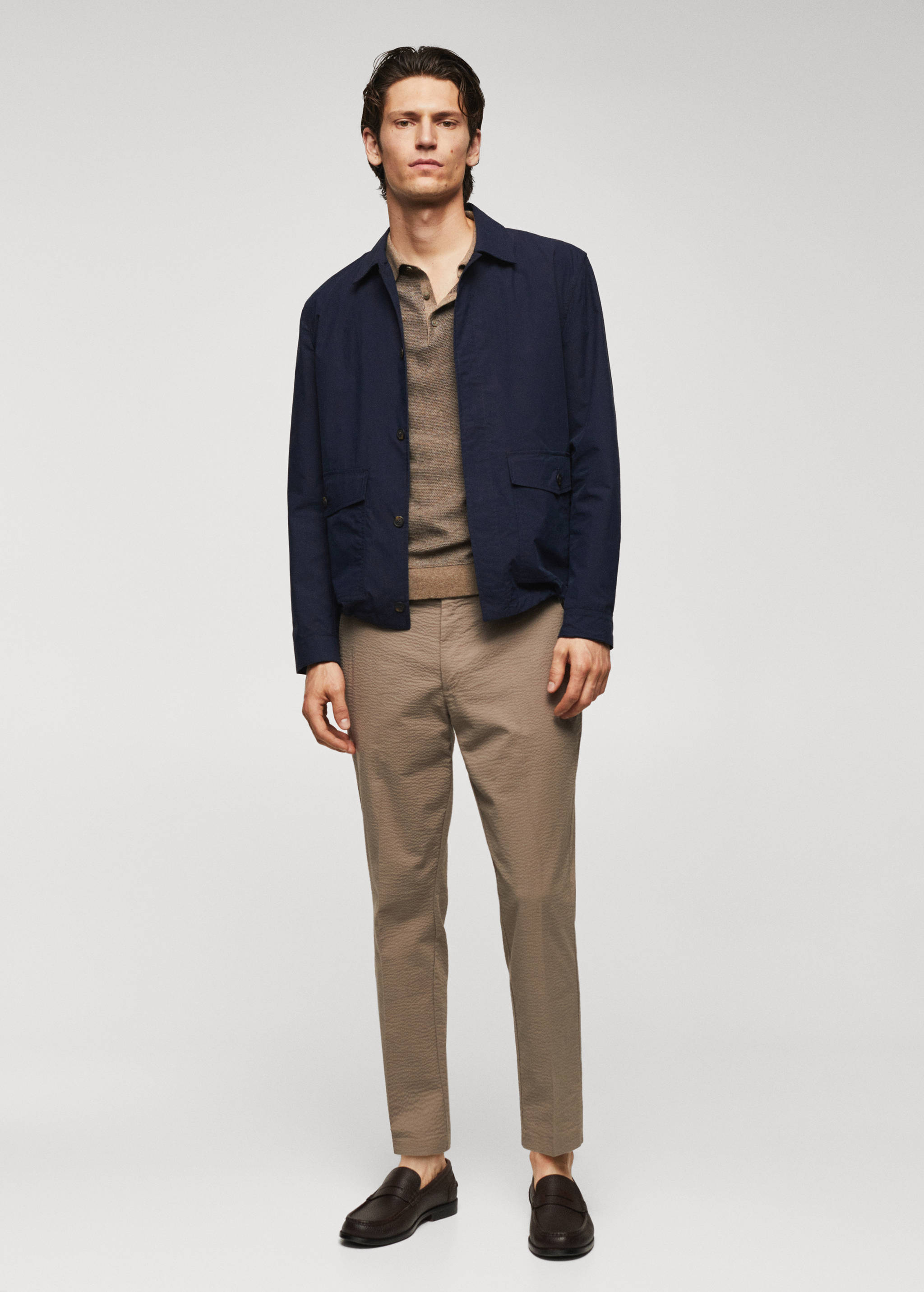 Veste légère coton poches - Plan général