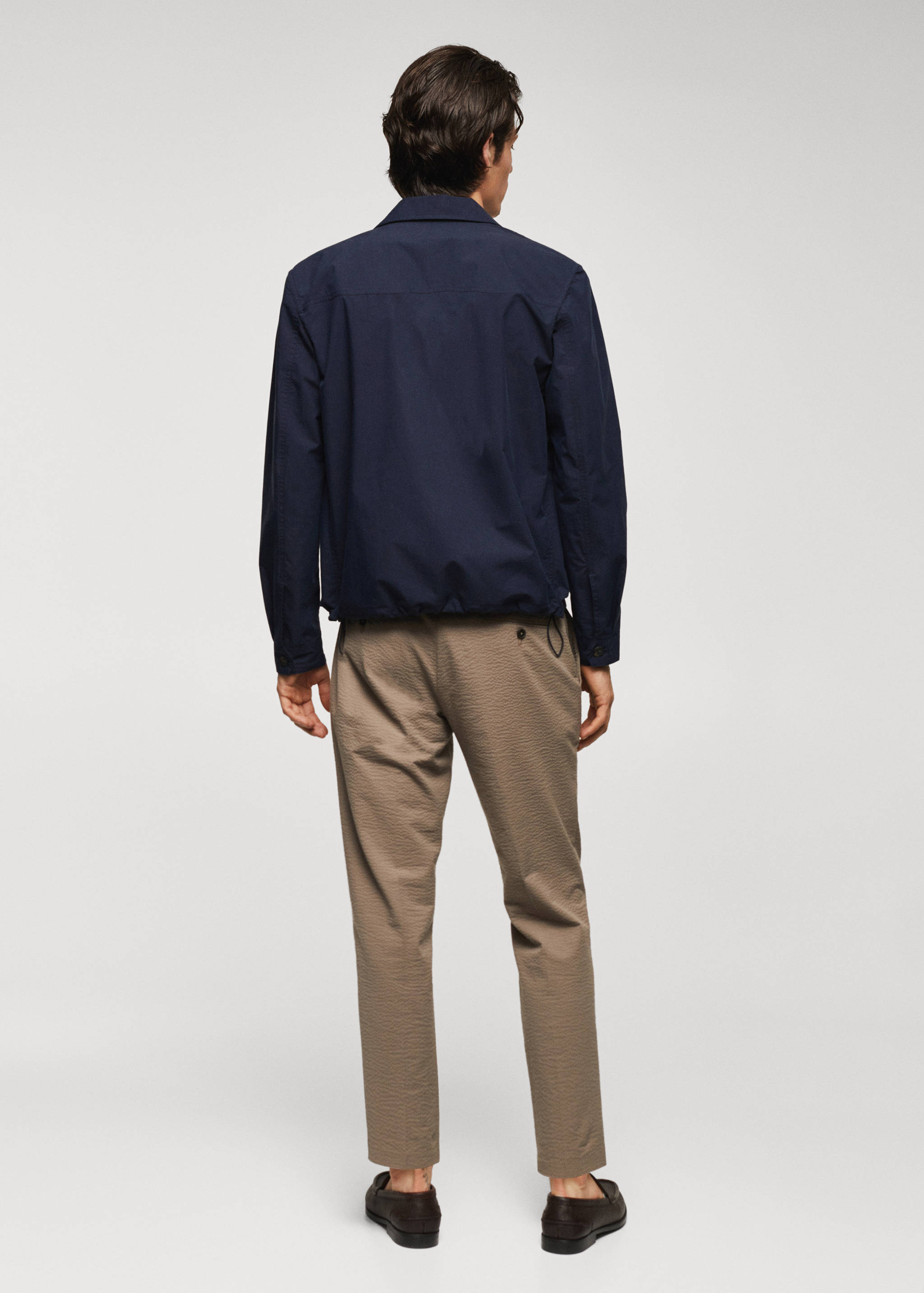 Veste légère coton poches - Verso de l’article