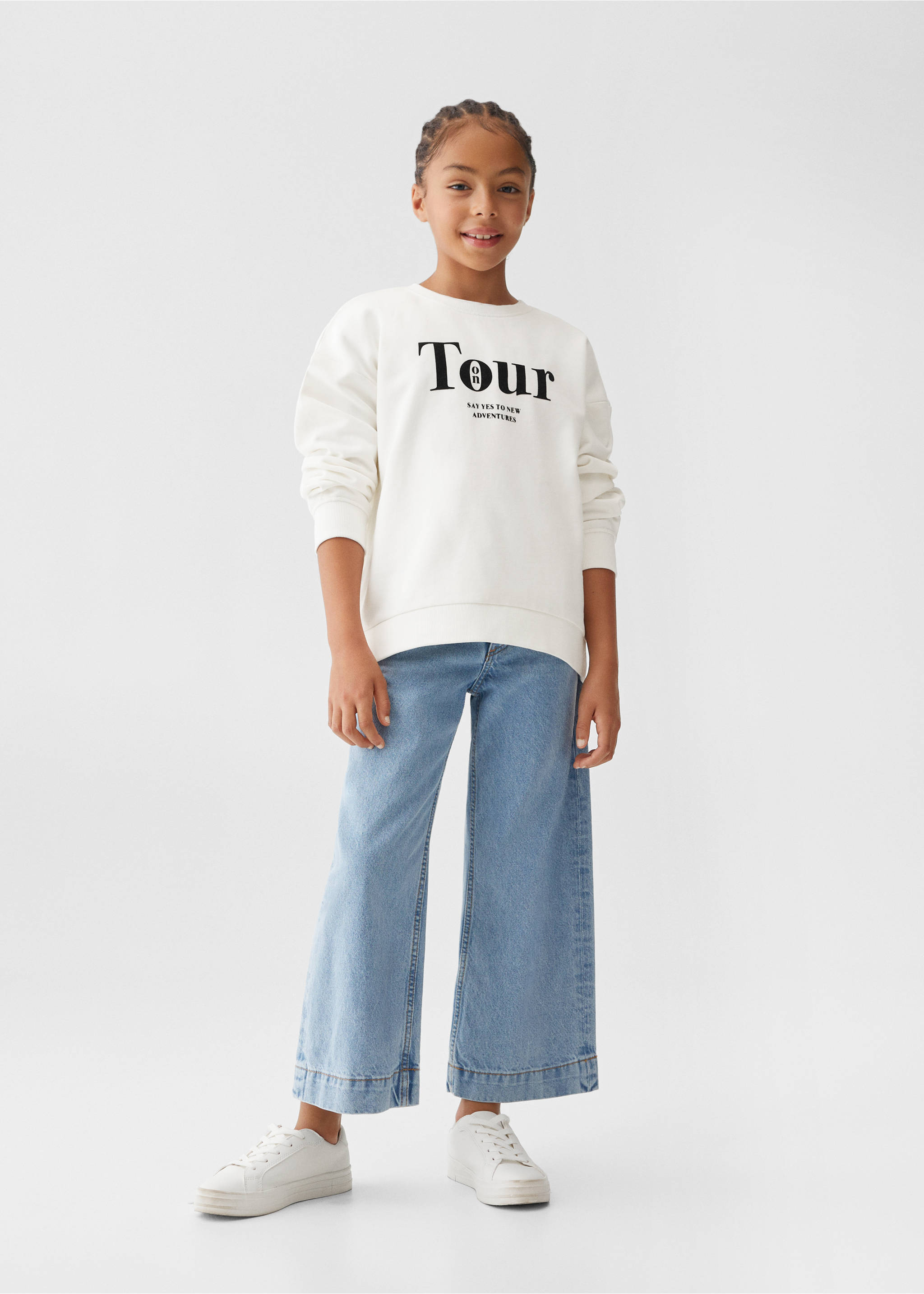 Printed cotton sweatshirt - General plane, Off White. Ref: 57052521-00.