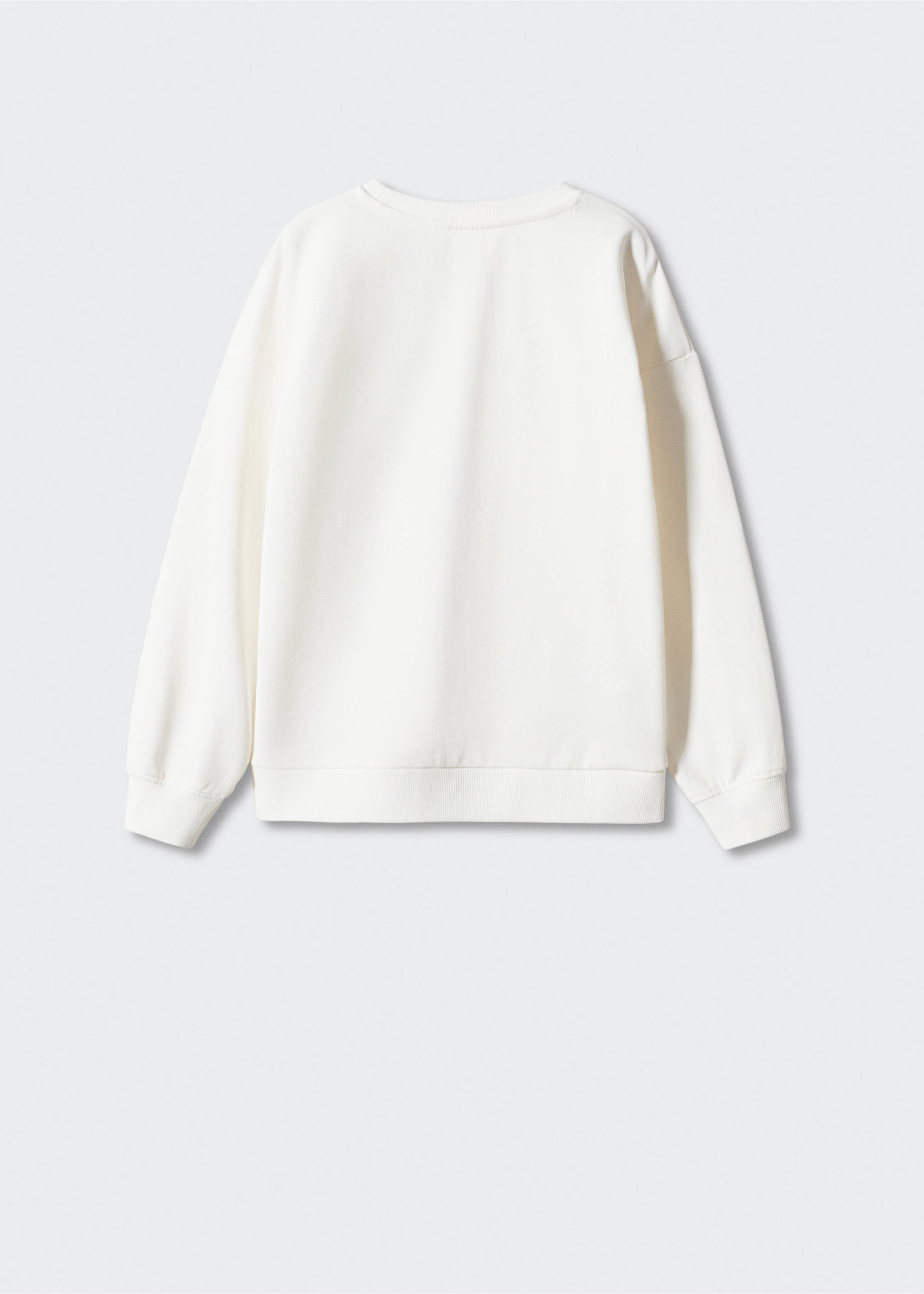 Printed cotton sweatshirt - Reverse of the article, Off White. Ref: 57052521-00.